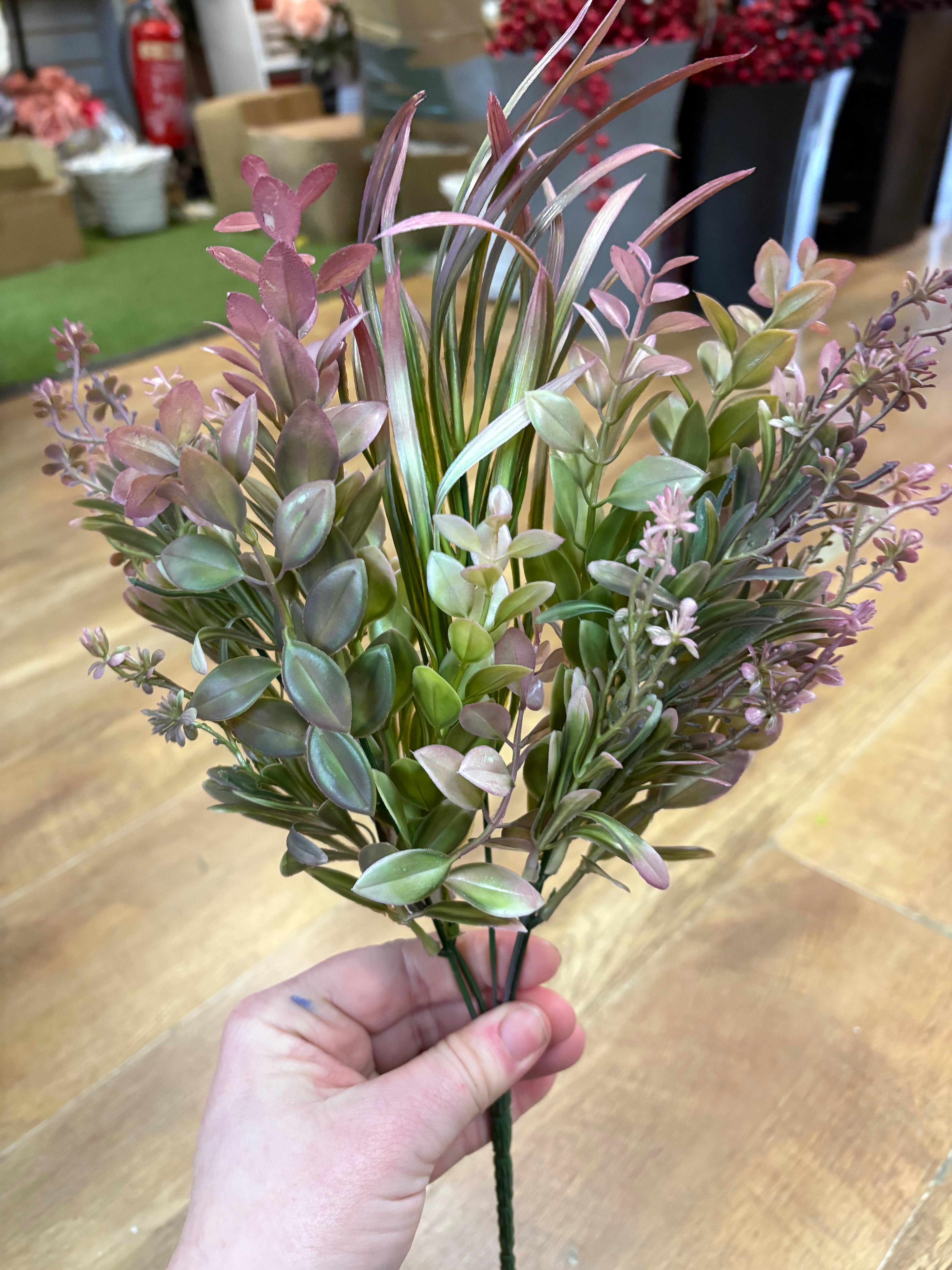 Coloured mixed foliage bunch - 6 colours available