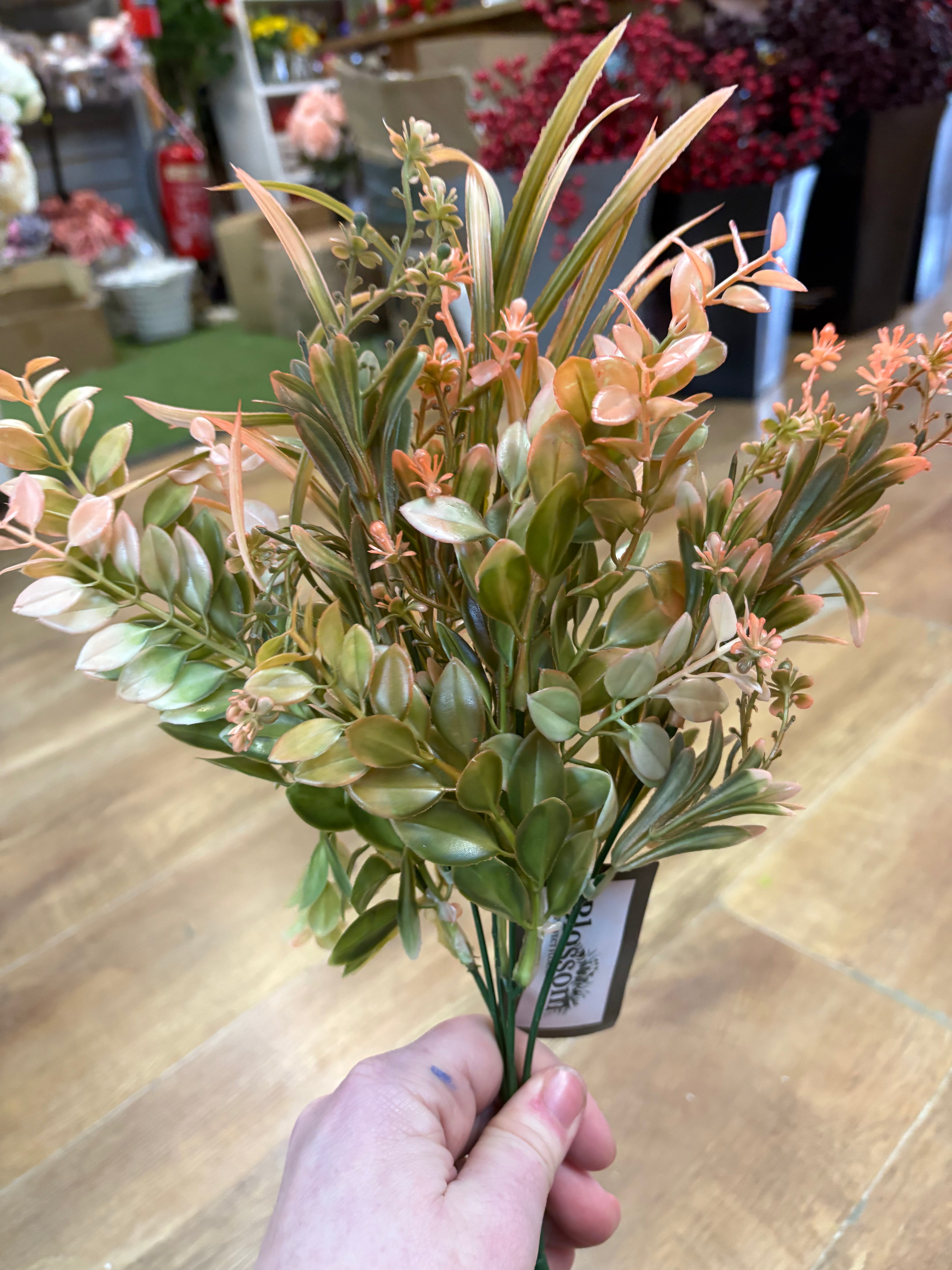 Coloured mixed foliage bunch - 6 colours available