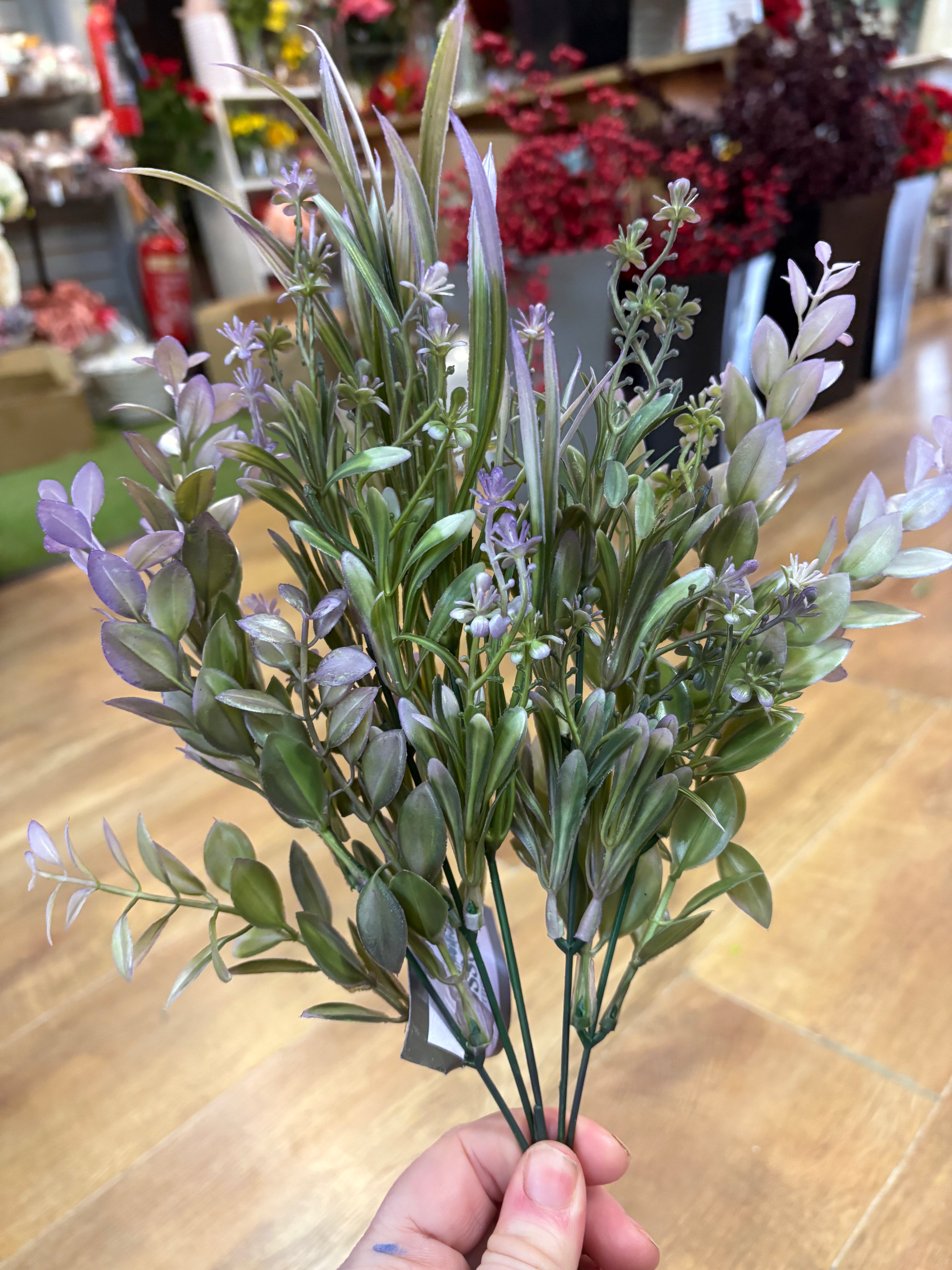 Coloured mixed foliage bunch - 6 colours available