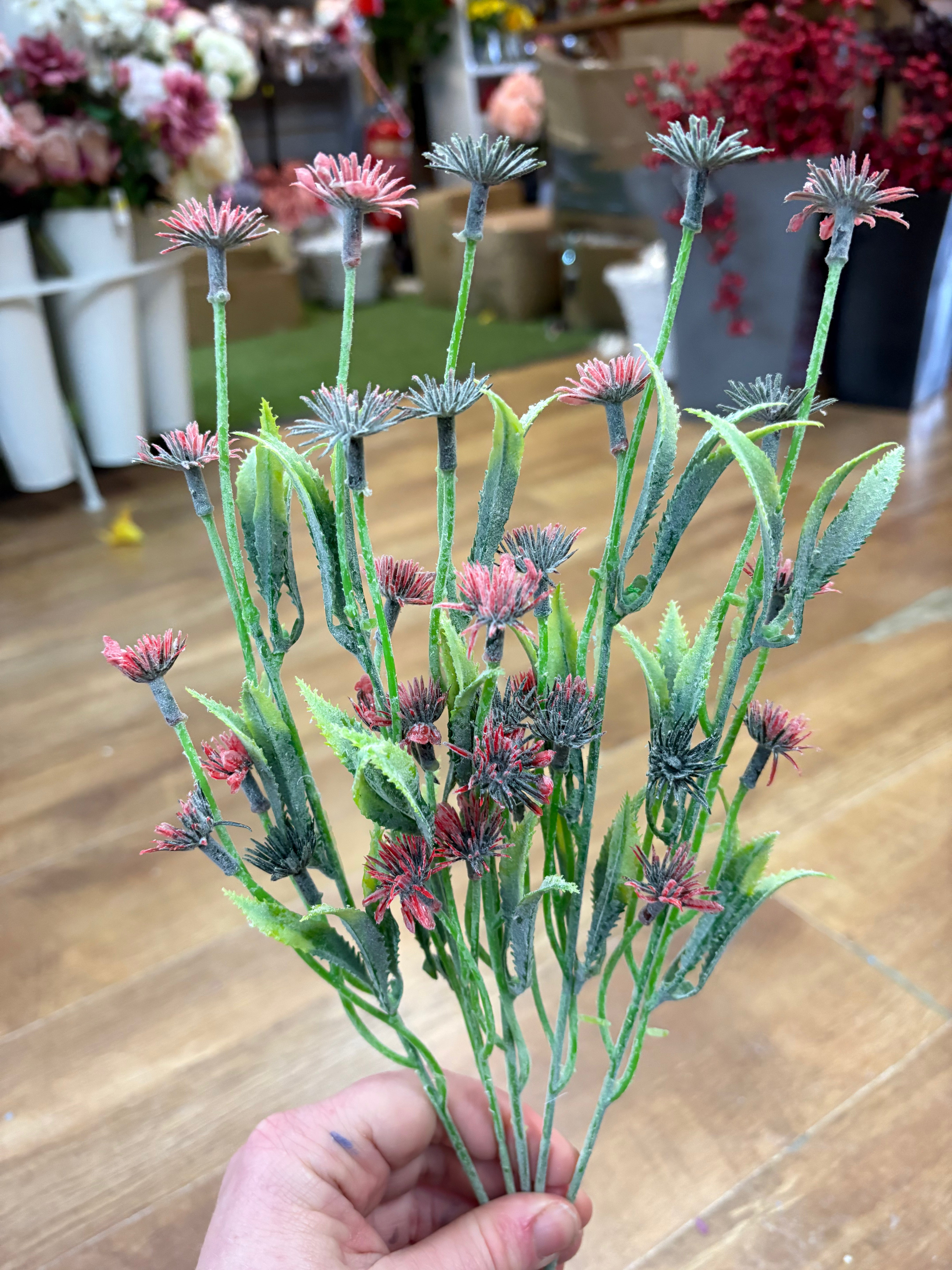 Big bunch miniature thistles - 5 colours available