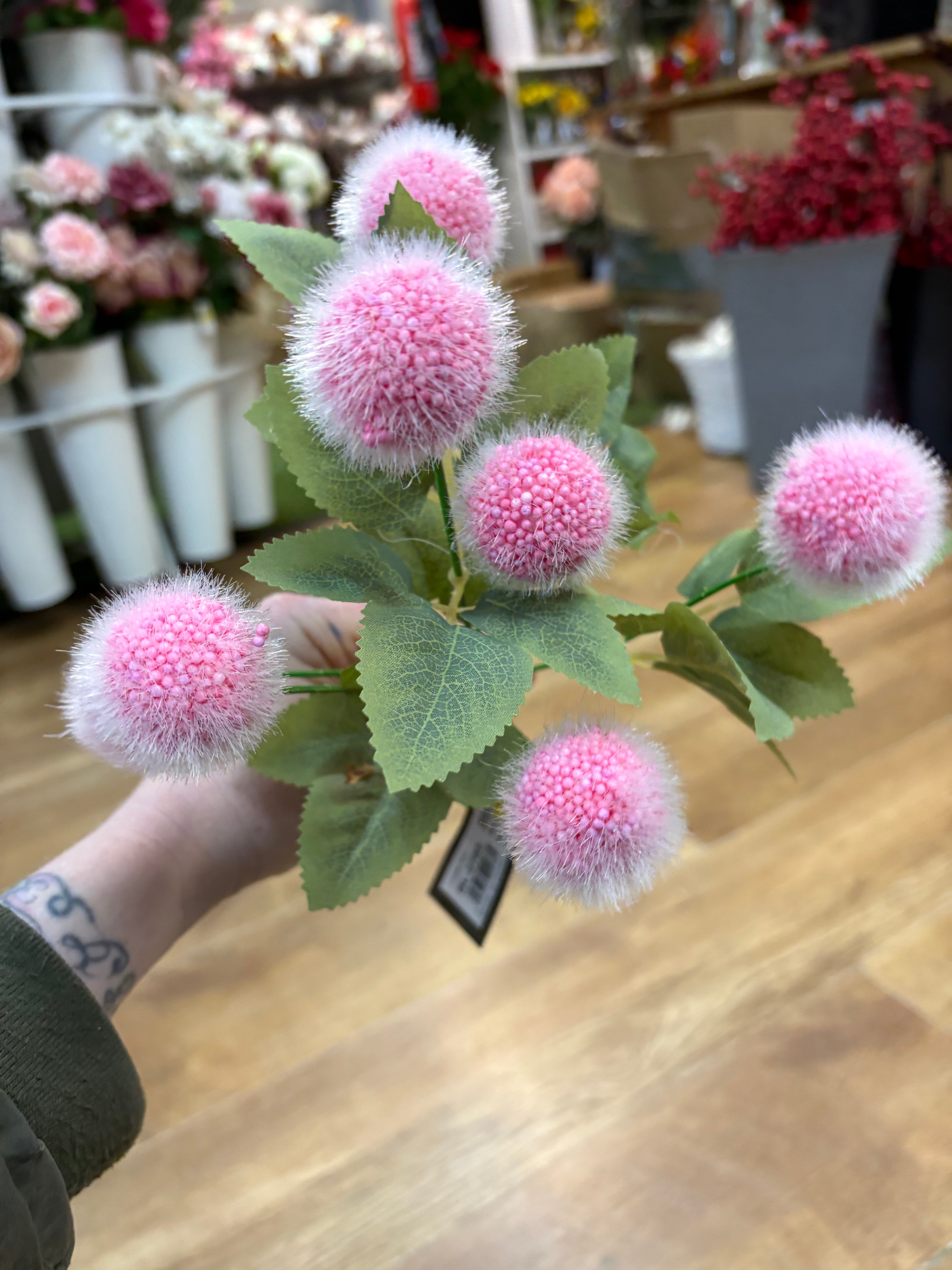 Fluffy ball bunch - 6 colours available