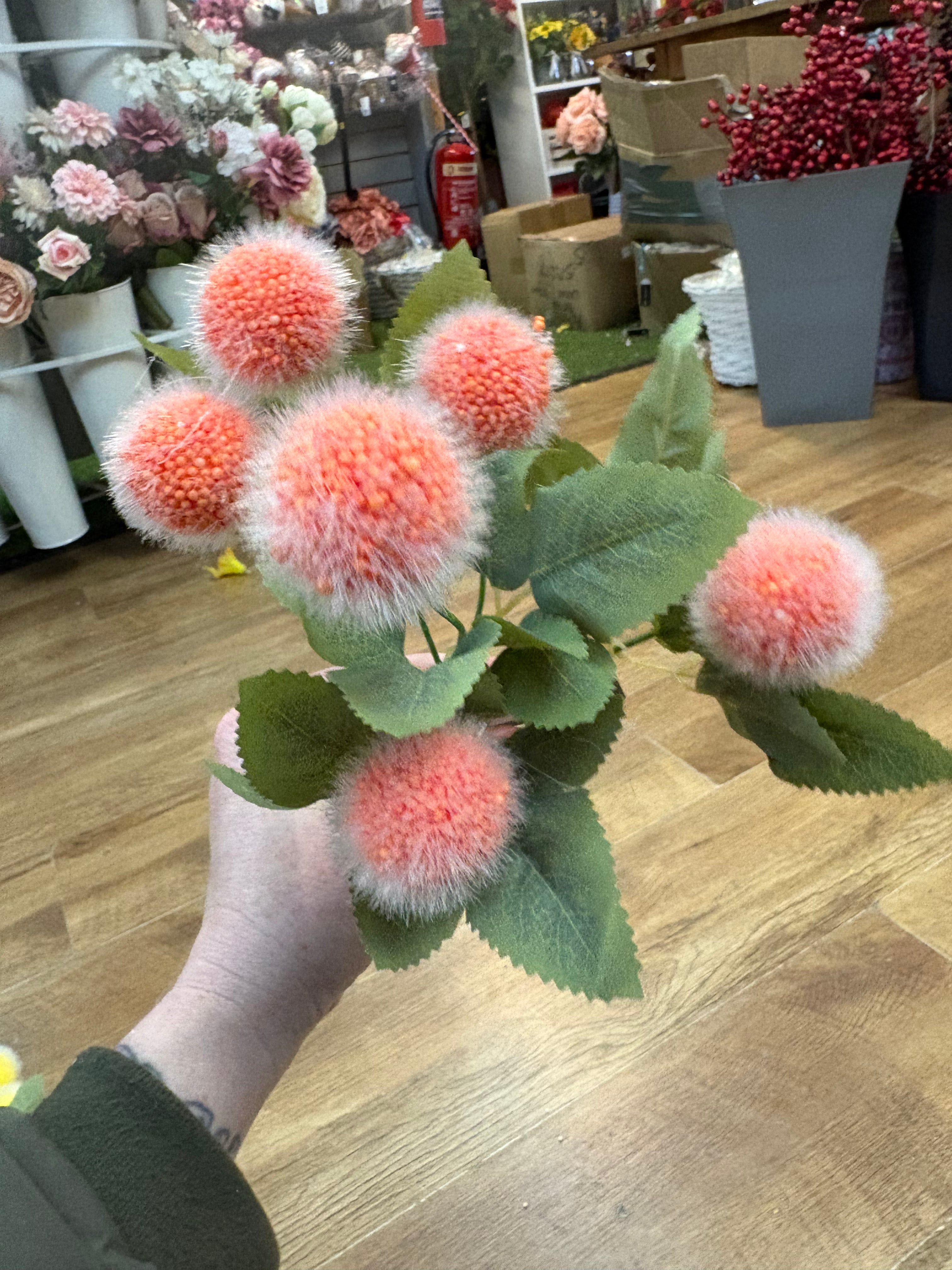 Fluffy ball bunch - 6 colours available