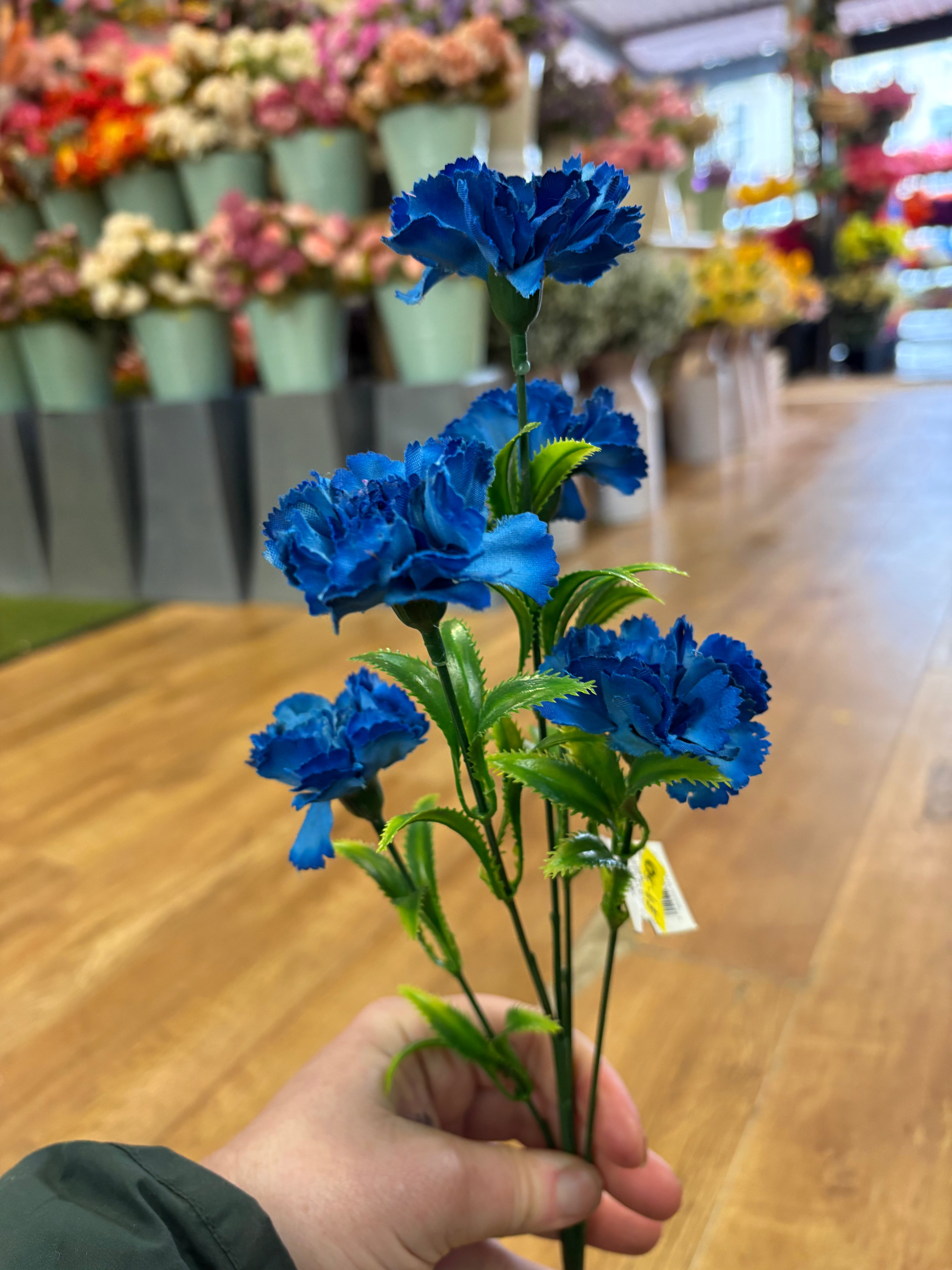 Long stem carnation spray - 2 colours available