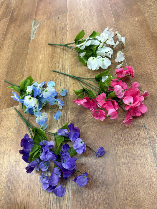 Sweet pea bunch - 4 colours available