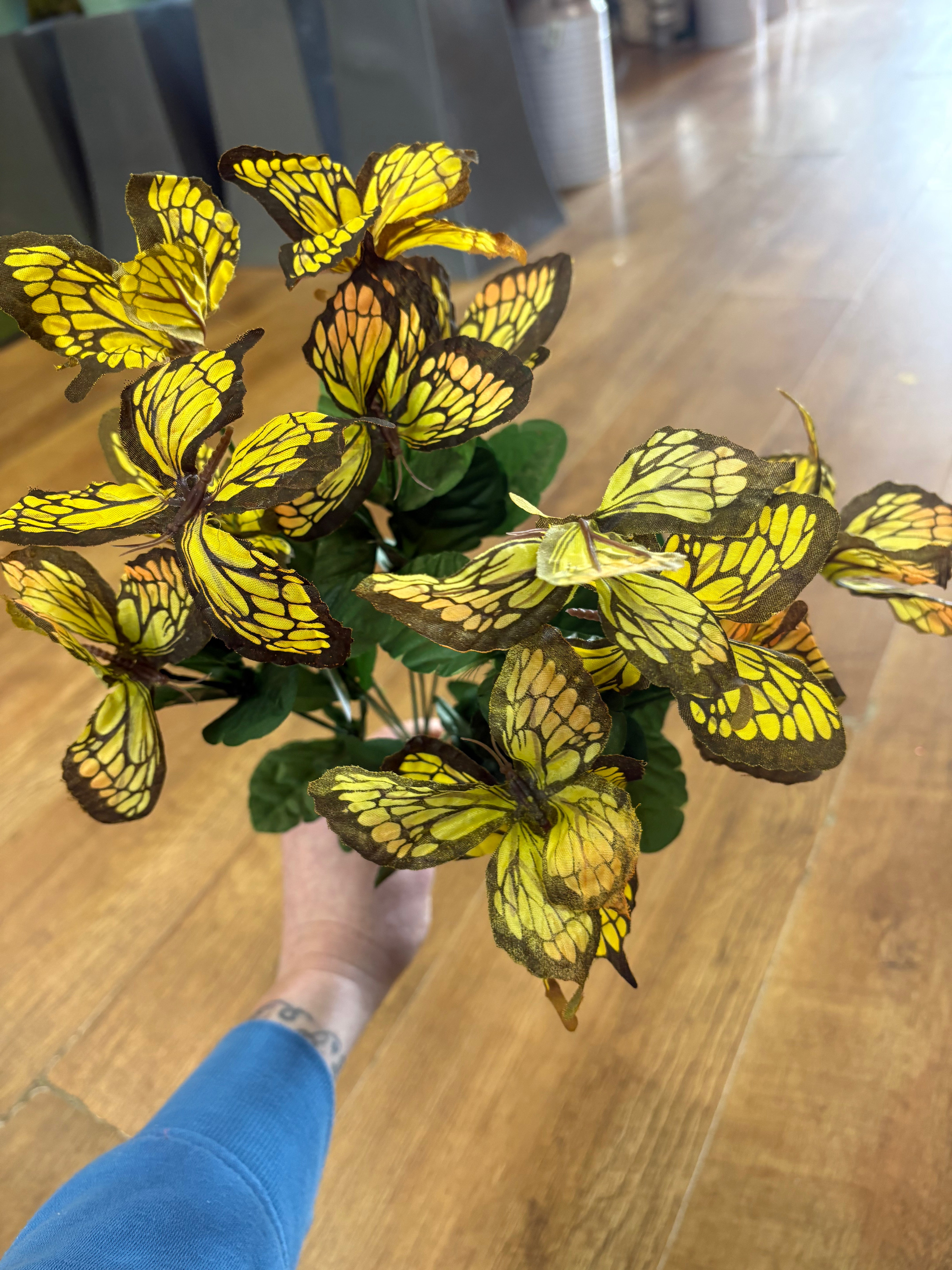 Bundle of 2 big bunches of mixed yellow butterflies