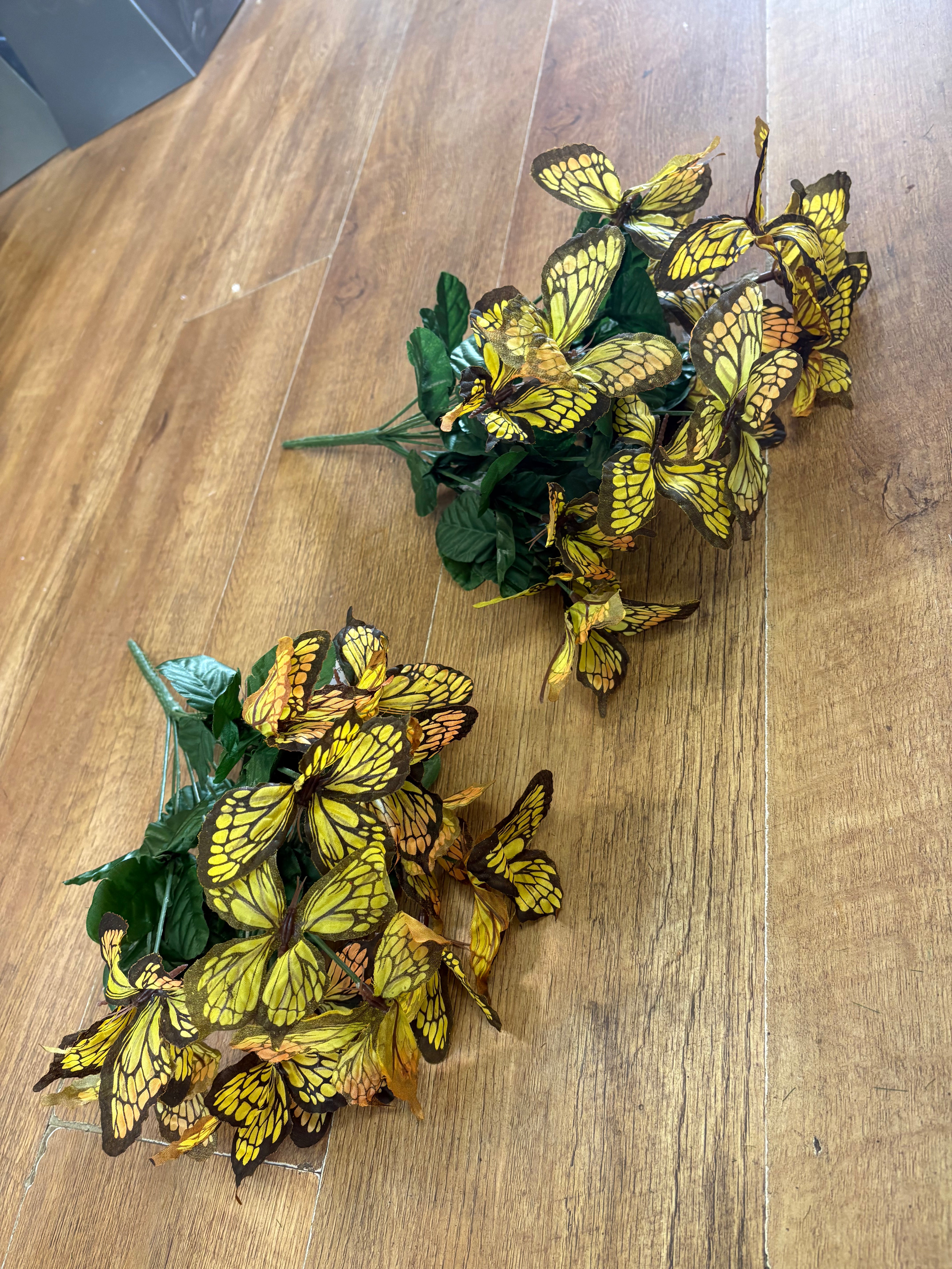 Bundle of 2 big bunches of mixed yellow butterflies