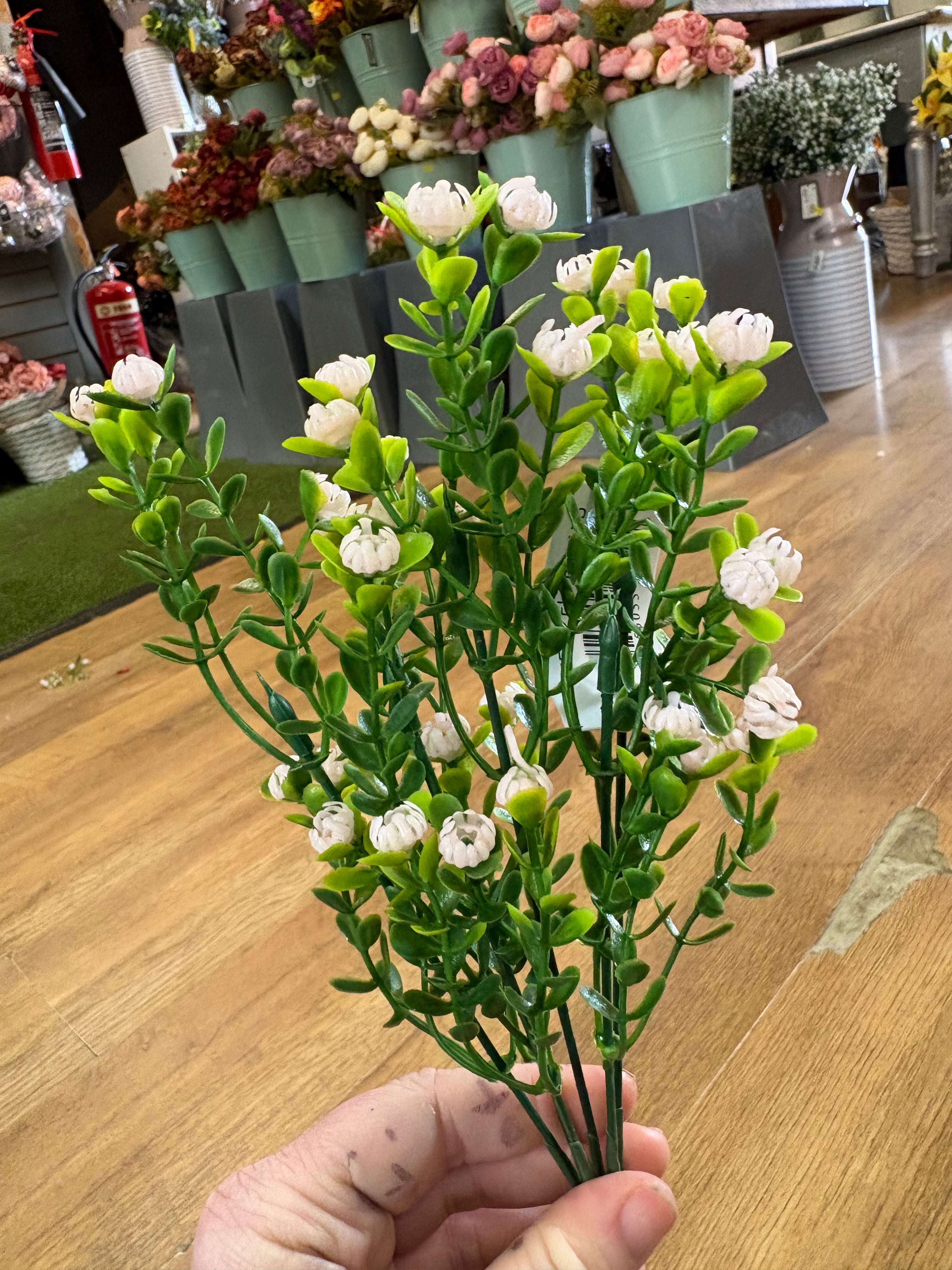 Plastic gypsophila bunch - 5 colours available