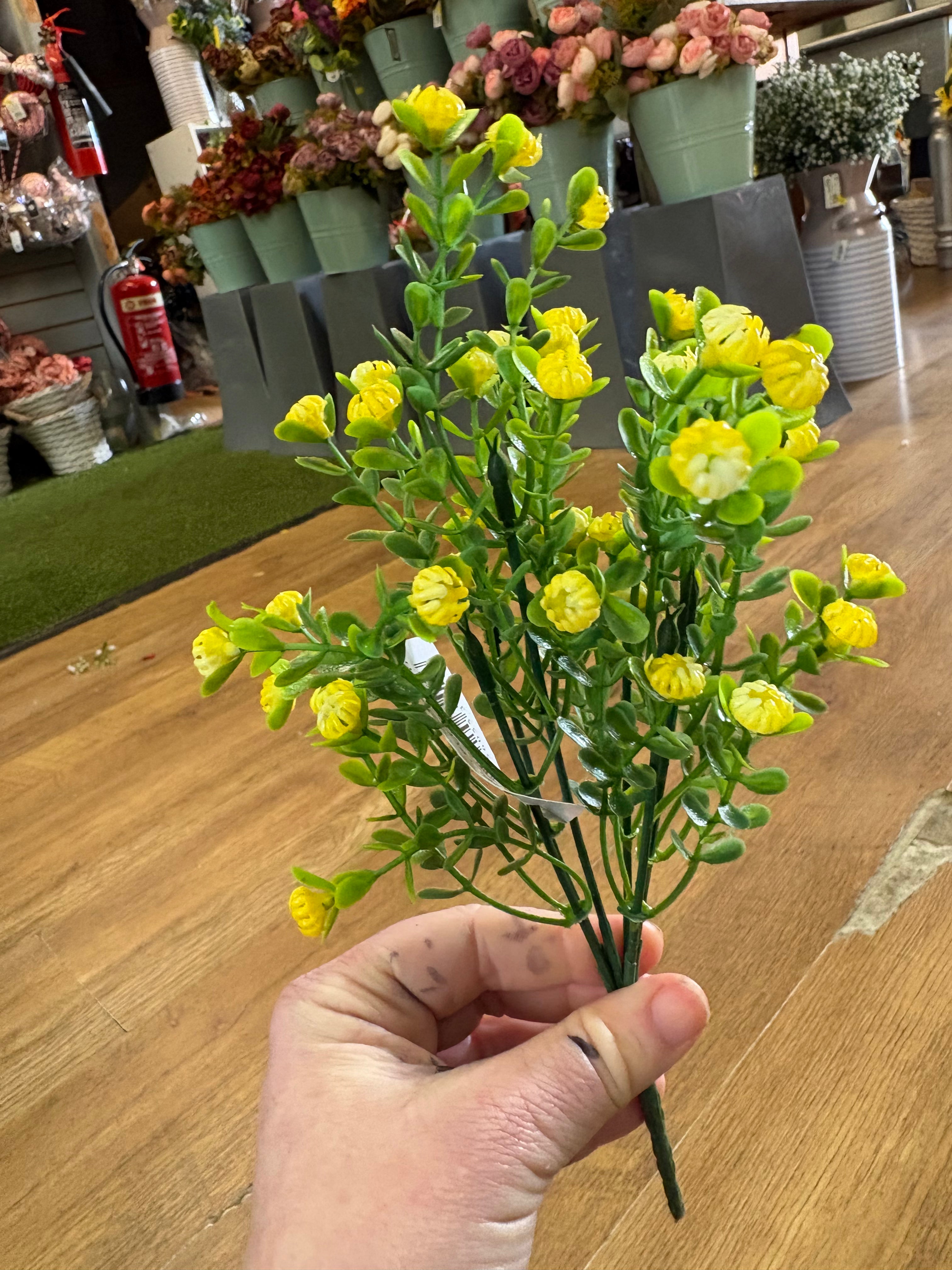 Plastic gypsophila bunch - 5 colours available