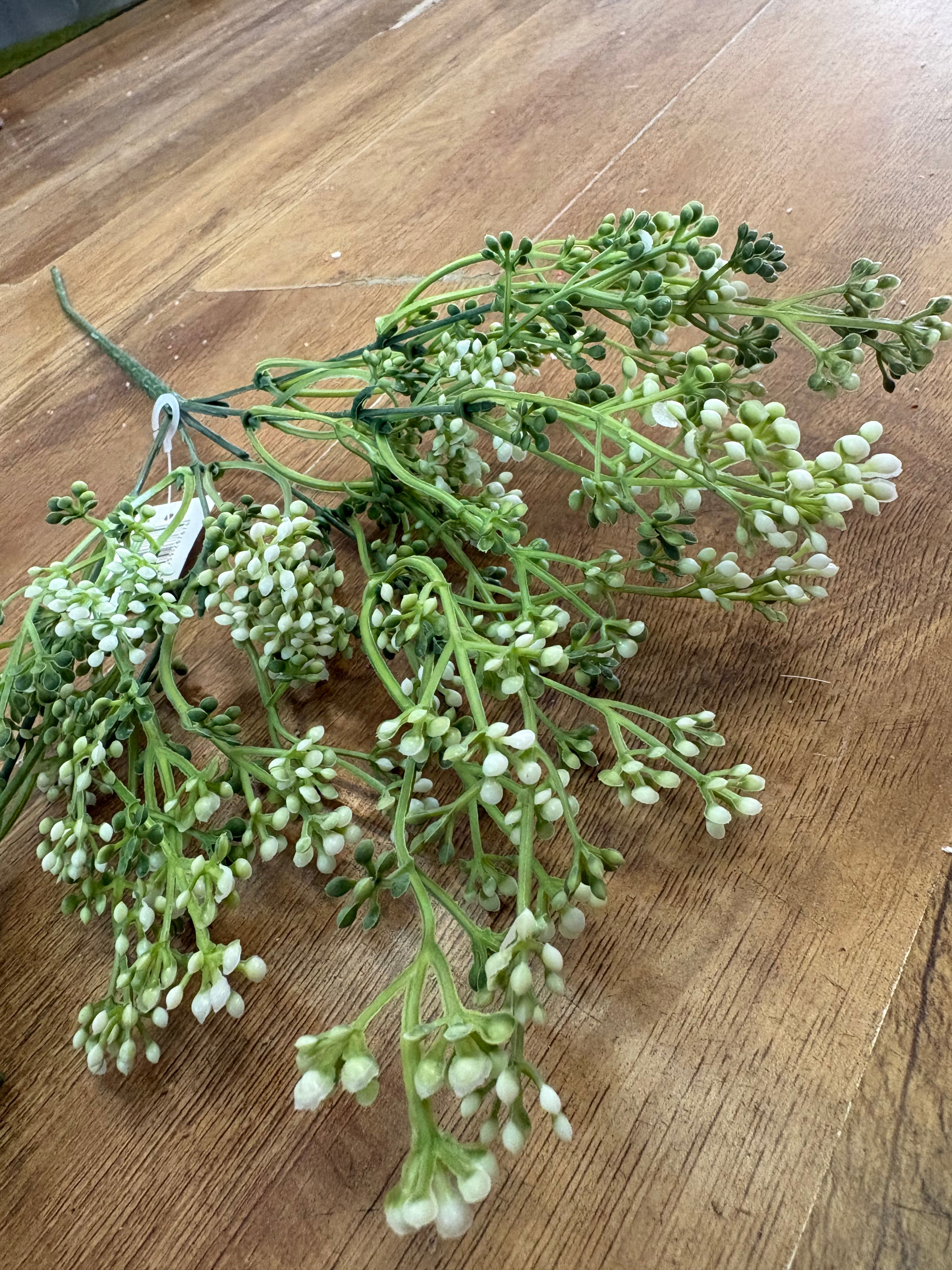 Long stem white felicity bud spray