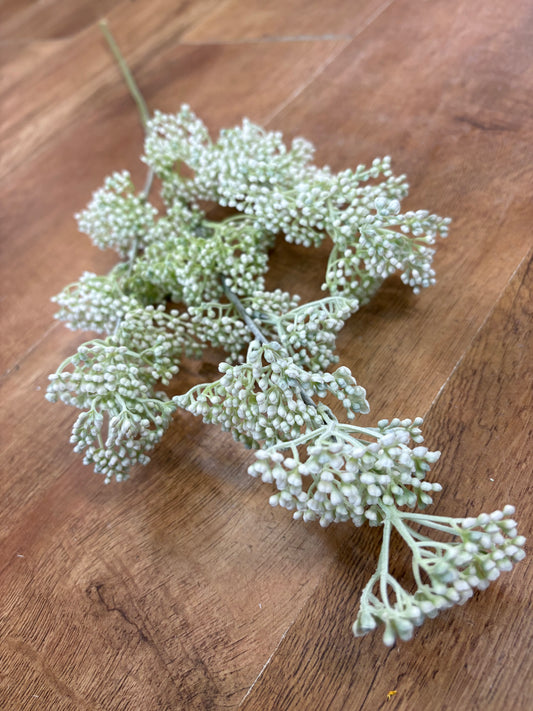Long stem white mini bud spray