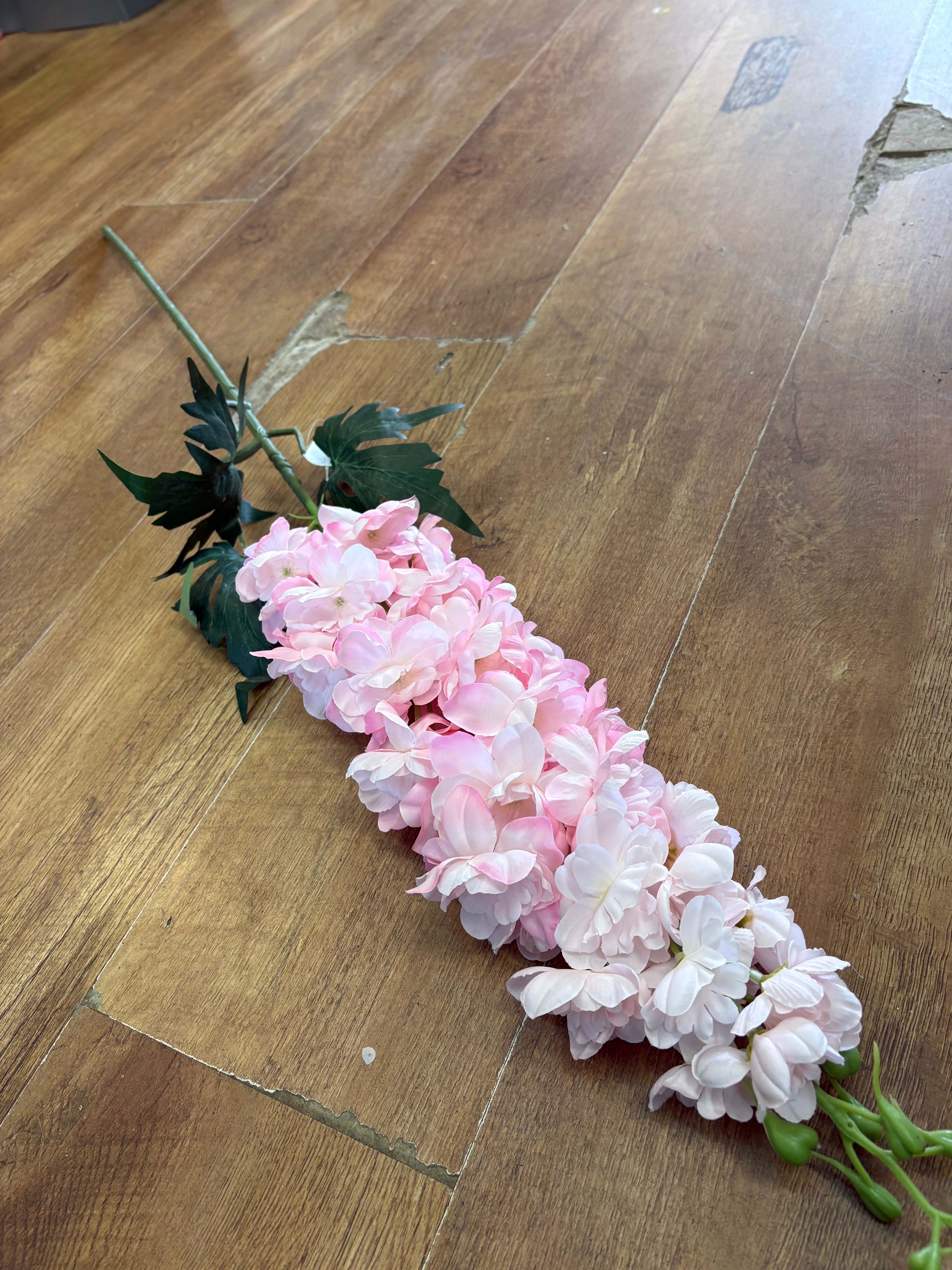 110cm tall mixed pink large delphinium stem