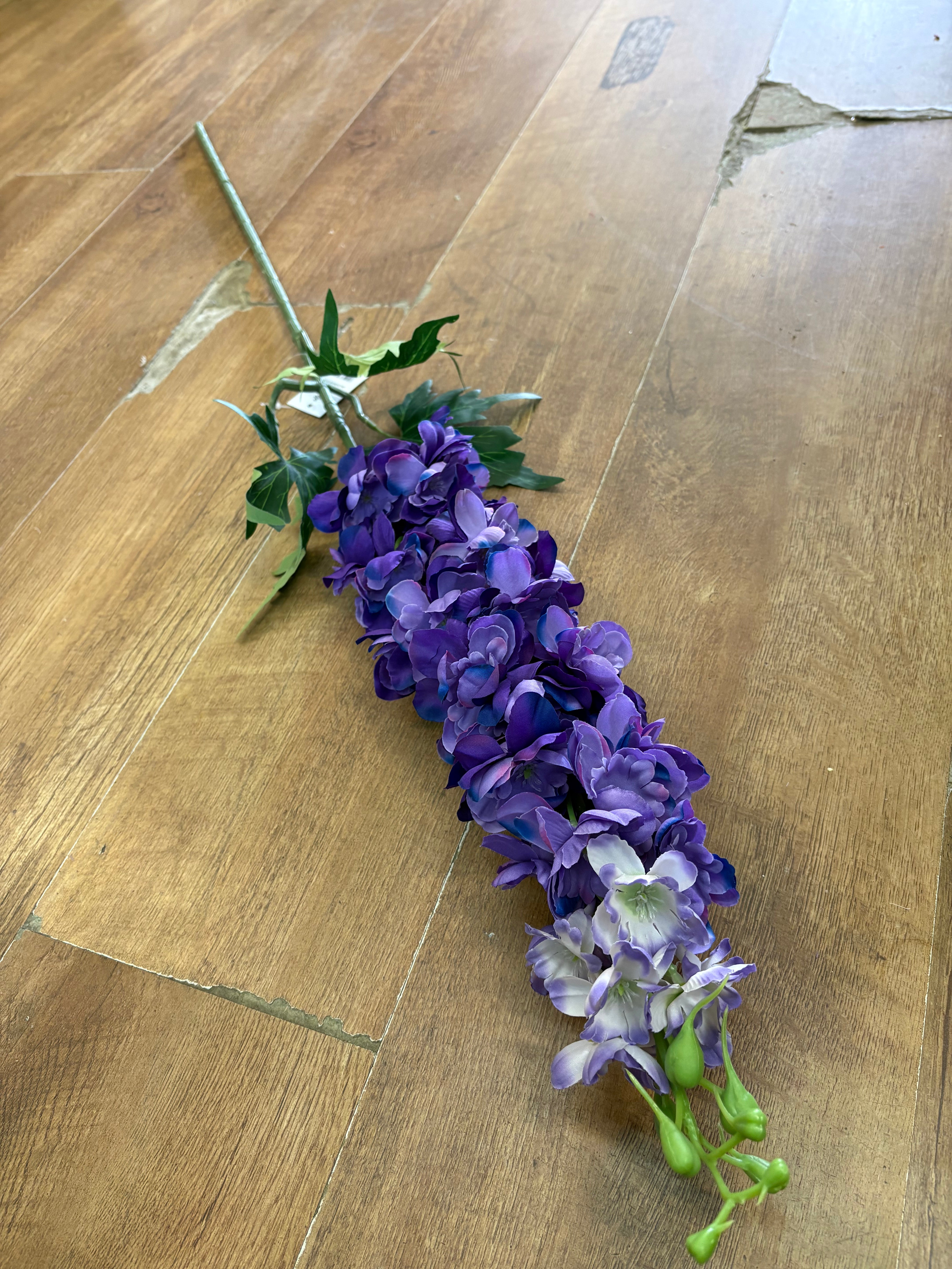 110cm tall mixed purple large delphinium stem