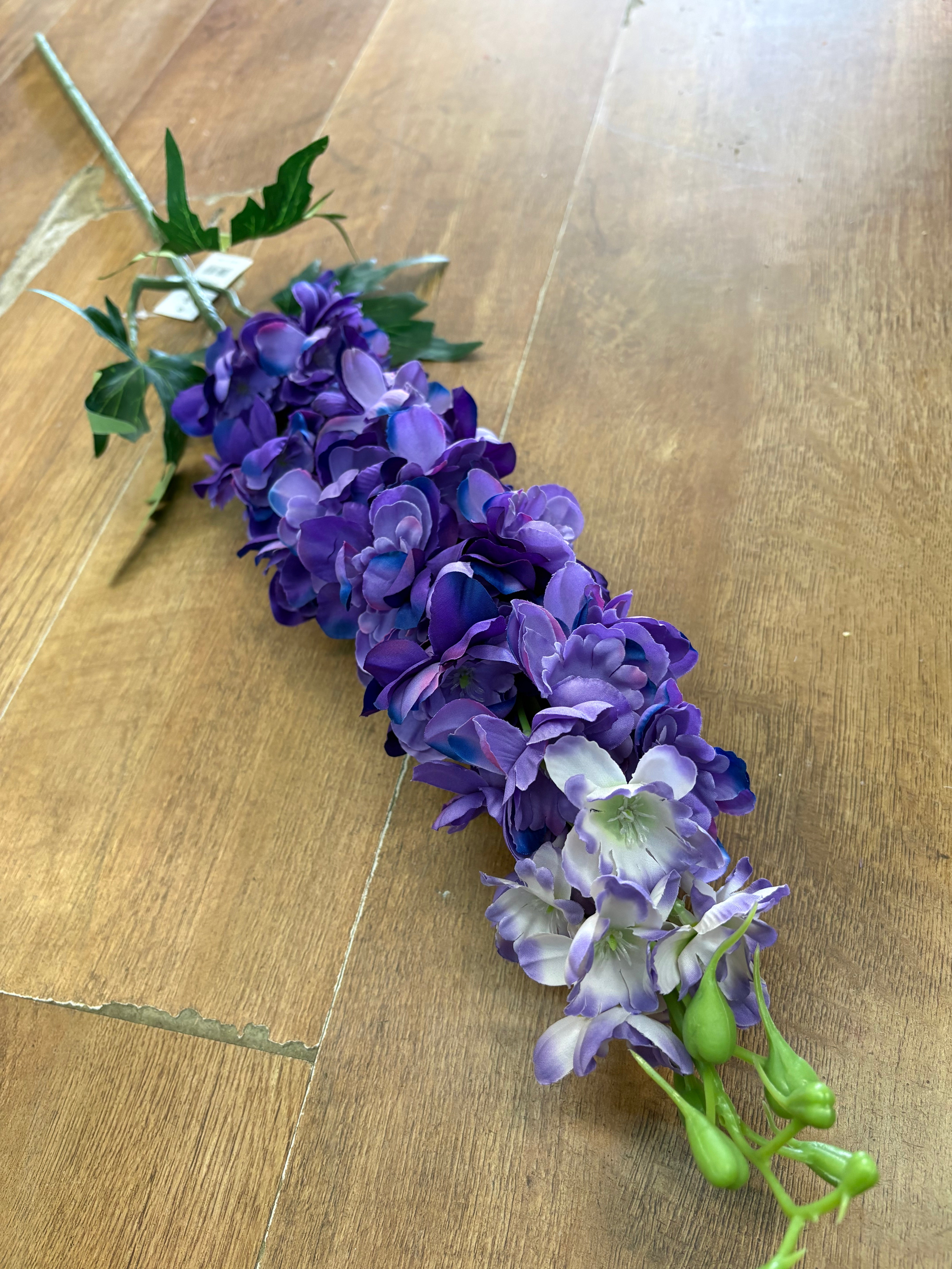 110cm tall mixed purple large delphinium stem