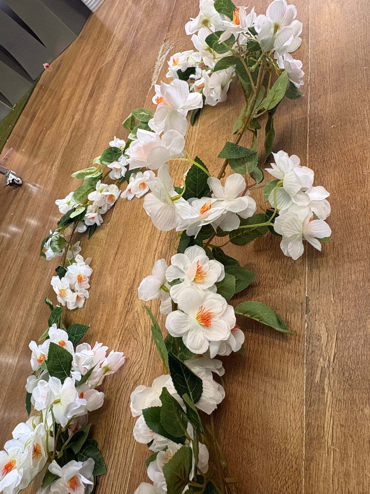 160cm ivory cherry blossom and foliage garland