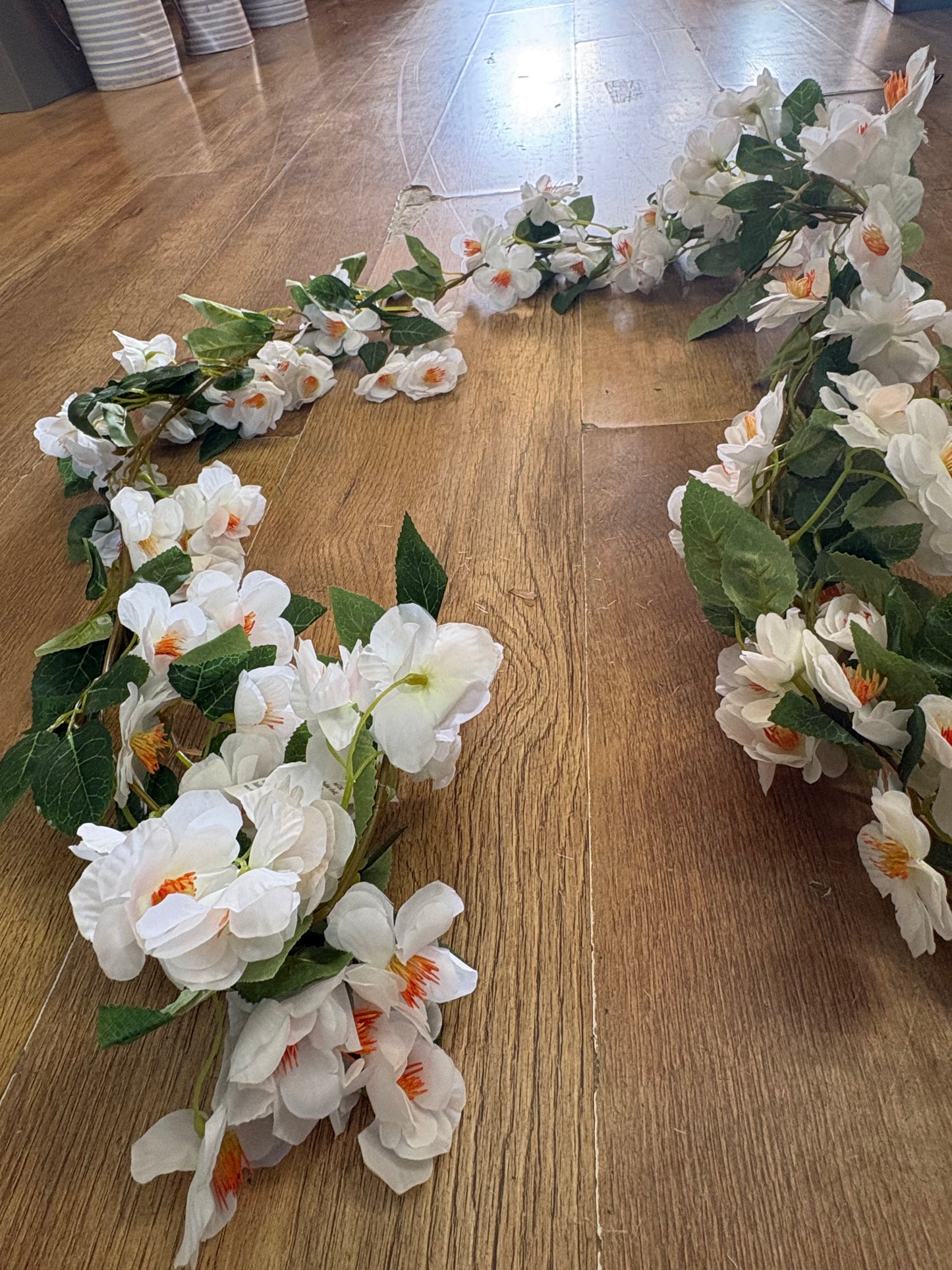 160cm ivory cherry blossom and foliage garland