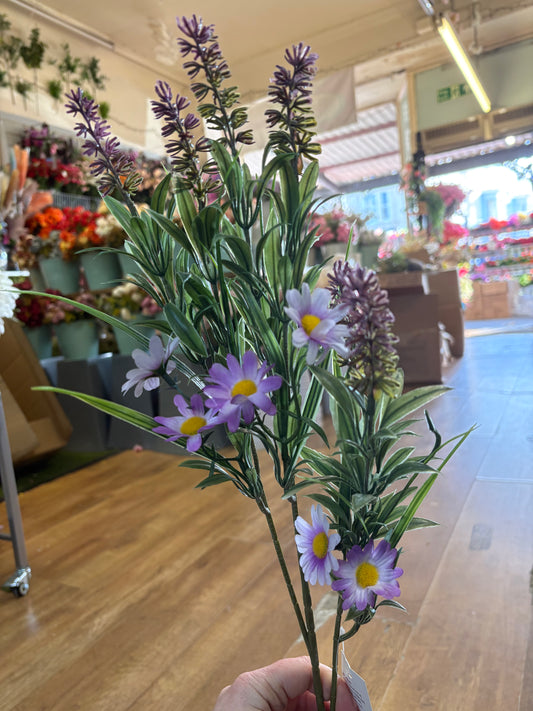 Long stem lavender and wildflower spray