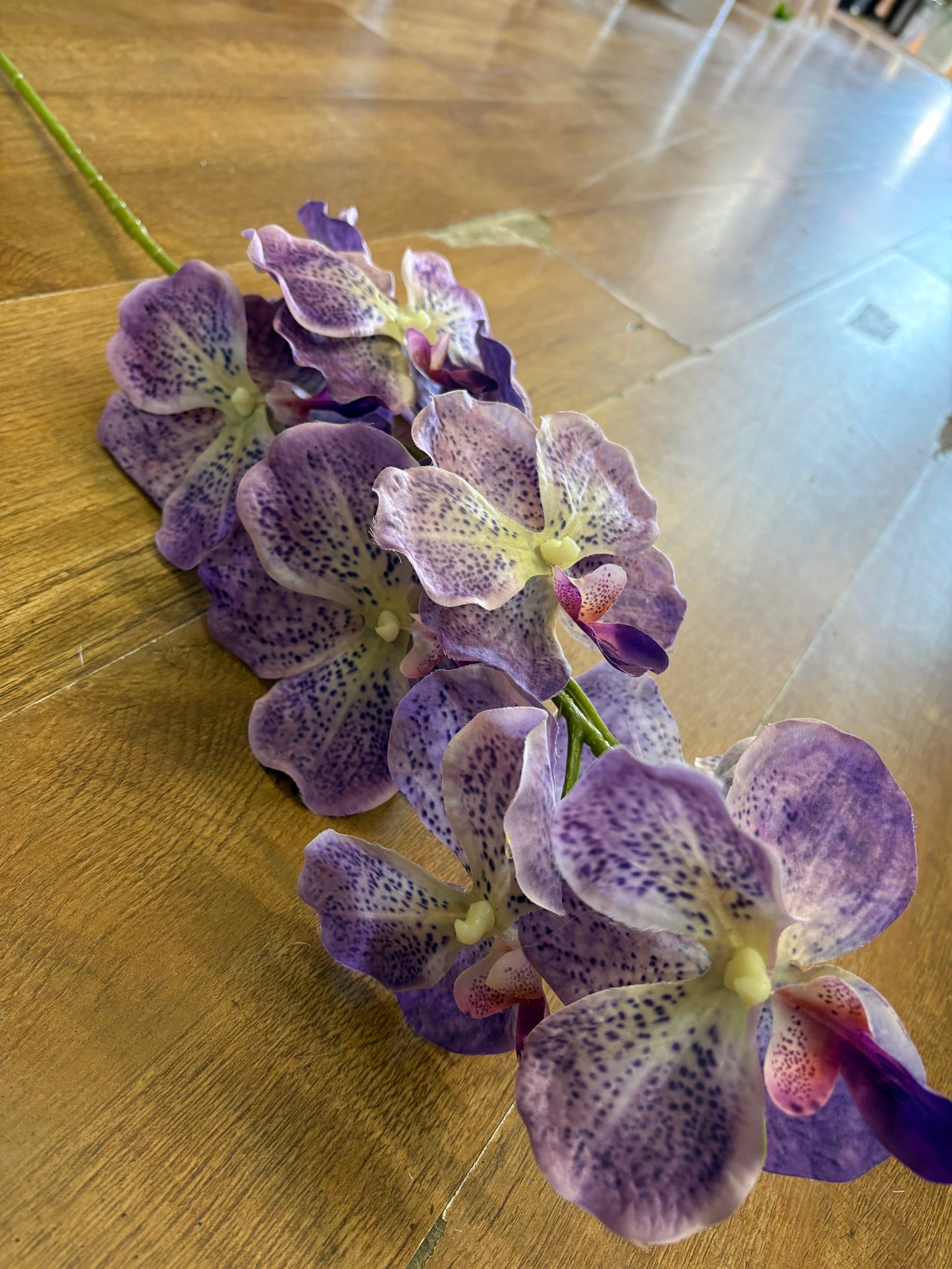 98cm tall mixed purple orchid stem