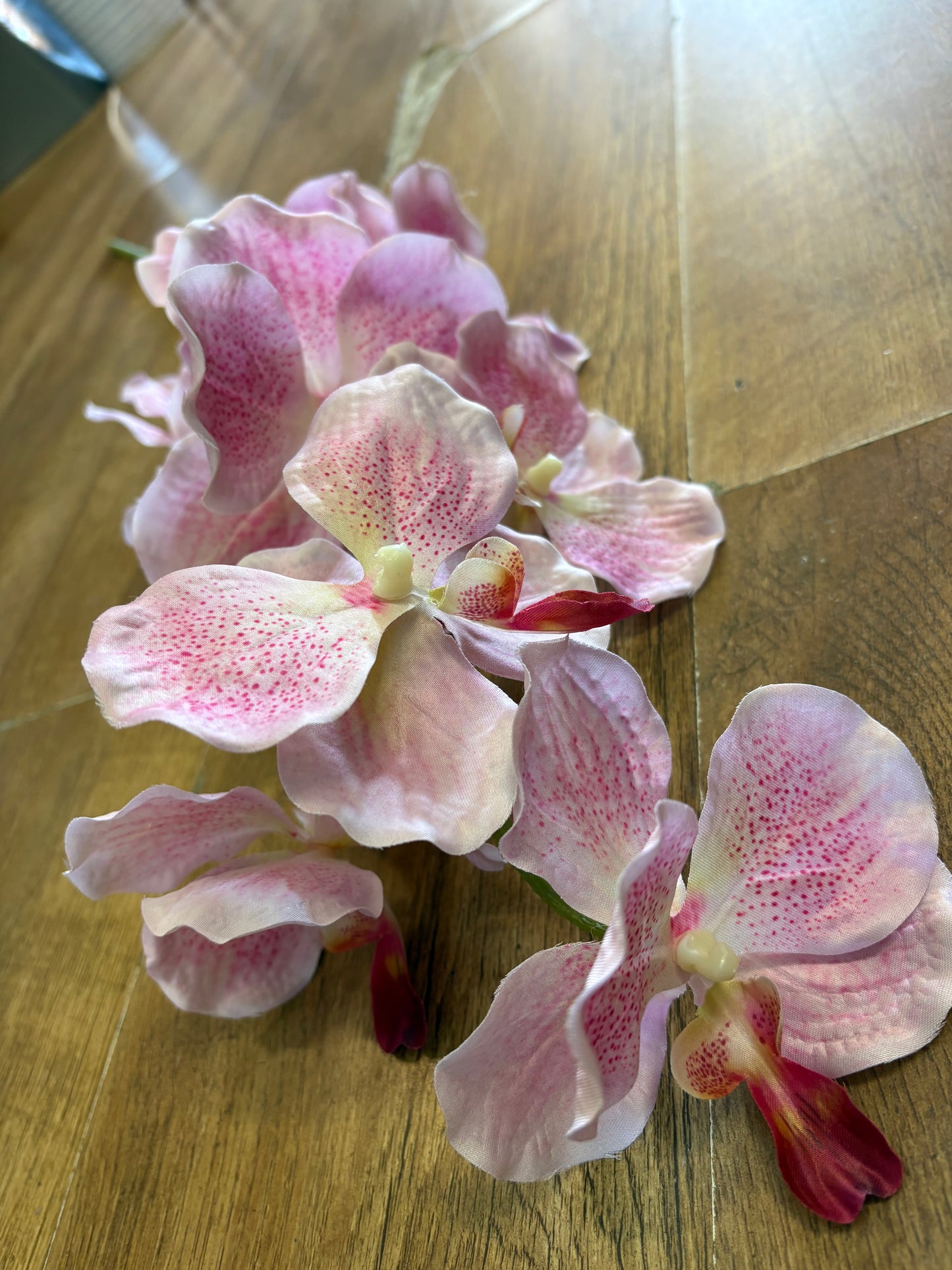 98cm tall mixed pink orchid stem
