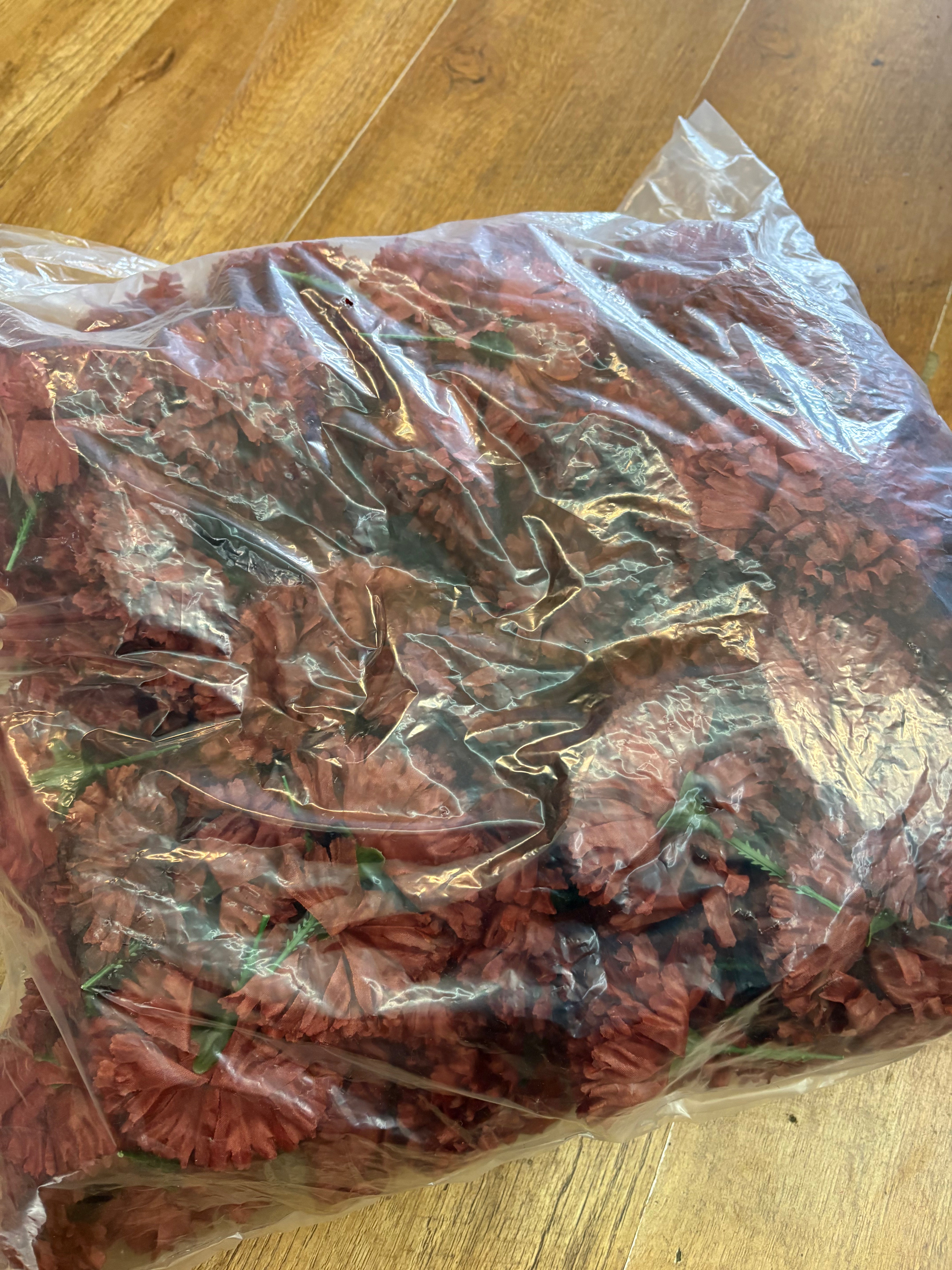 Bag of 144 brown carnation picks