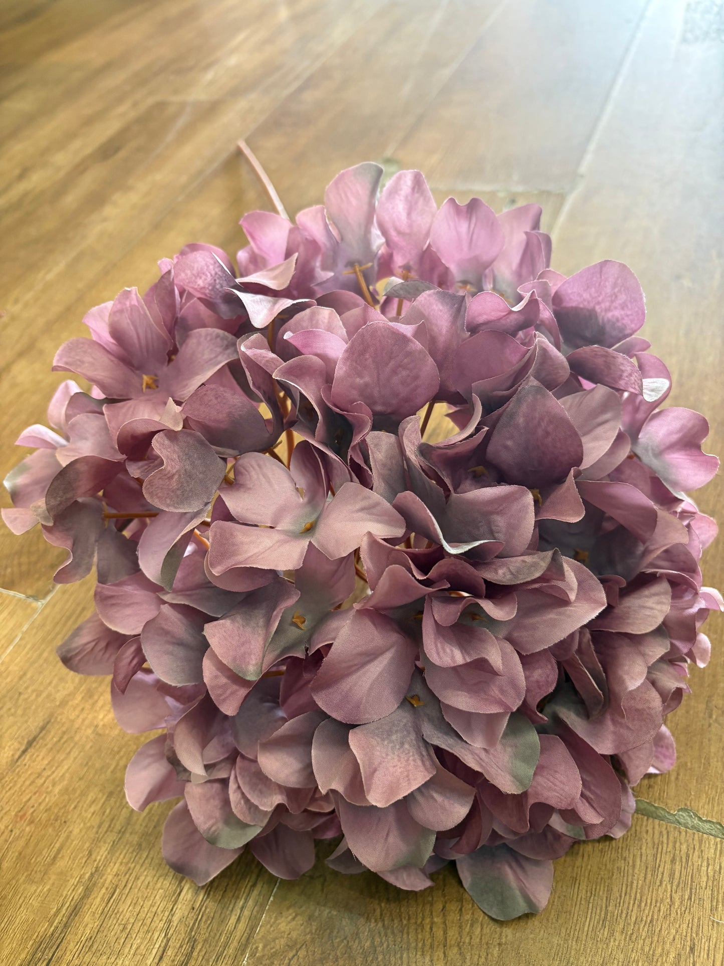 75cm tall vintage mauve large hydrangea