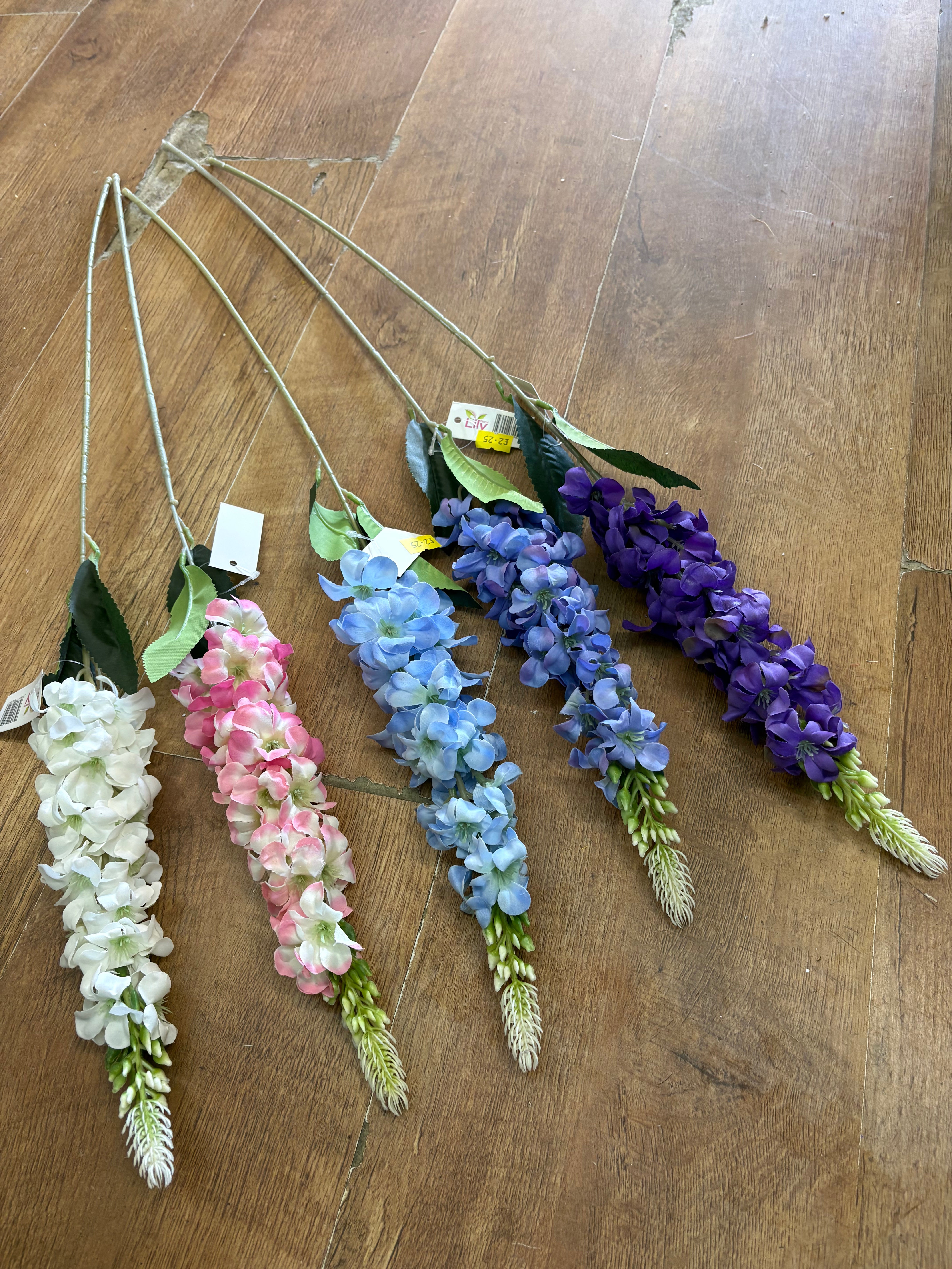 Single delphinium - 5 colours available