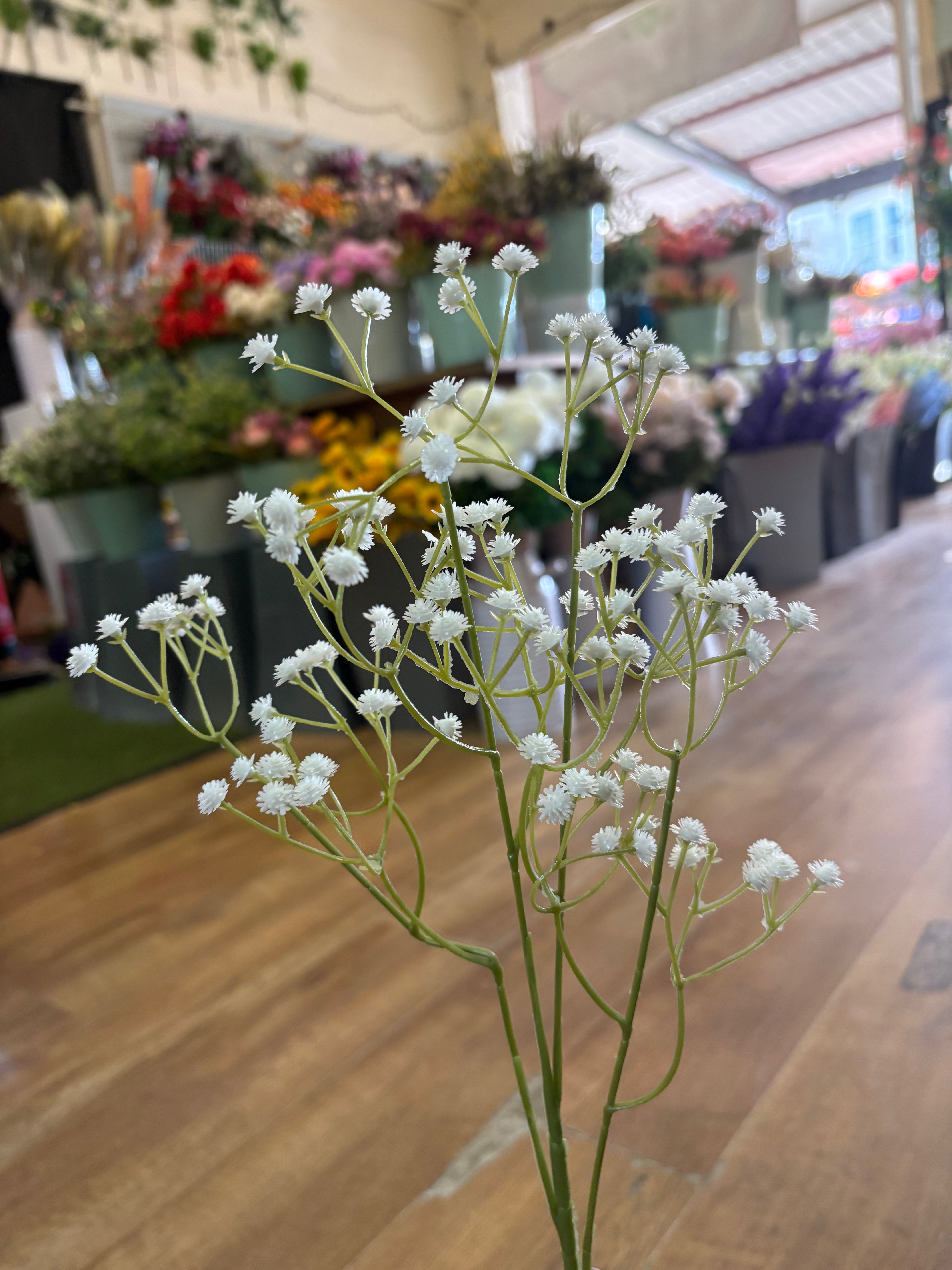 Long stem dainty gypsophila spray