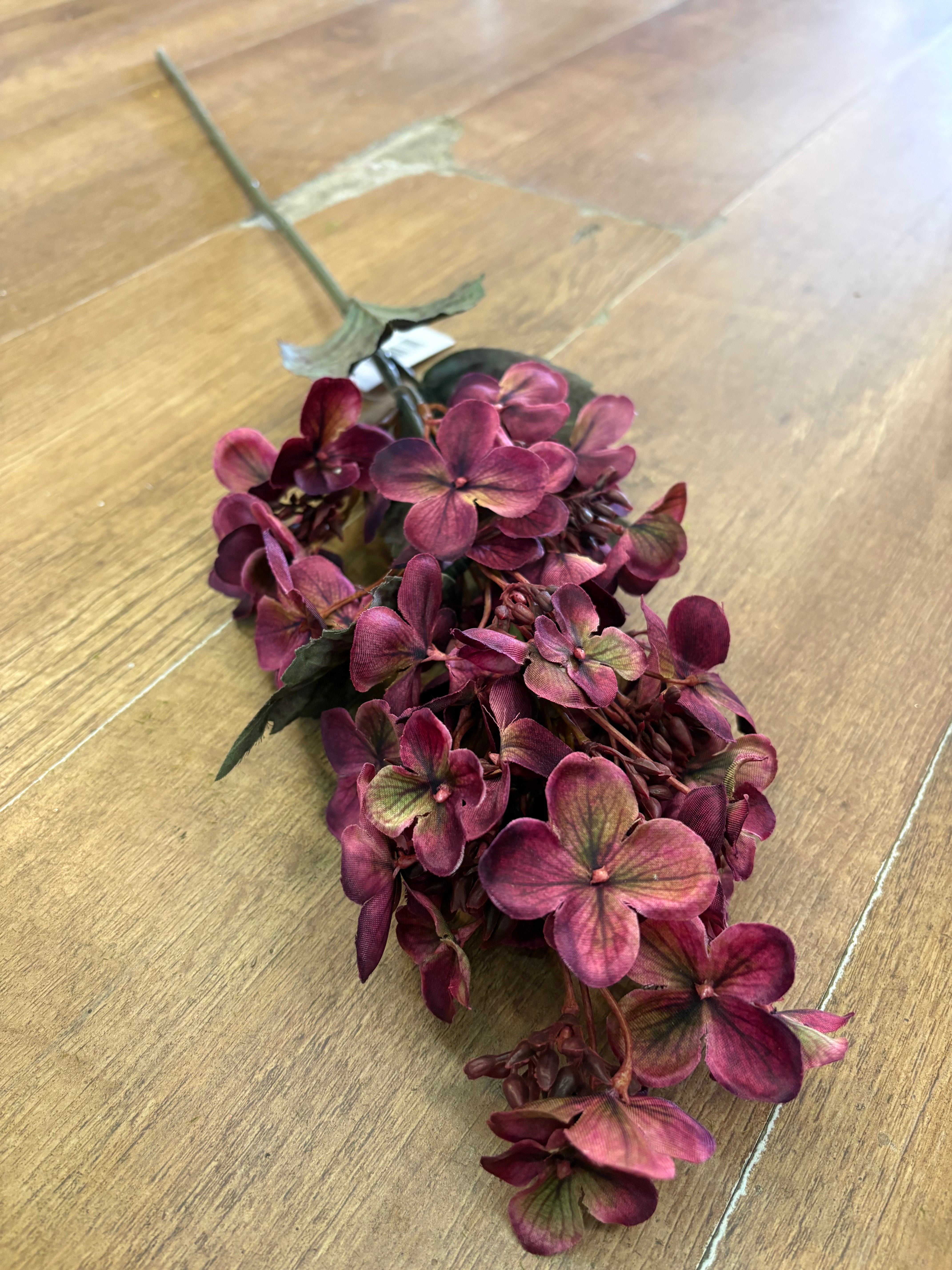 Long stem vintage magenta pinnacle hydrangea