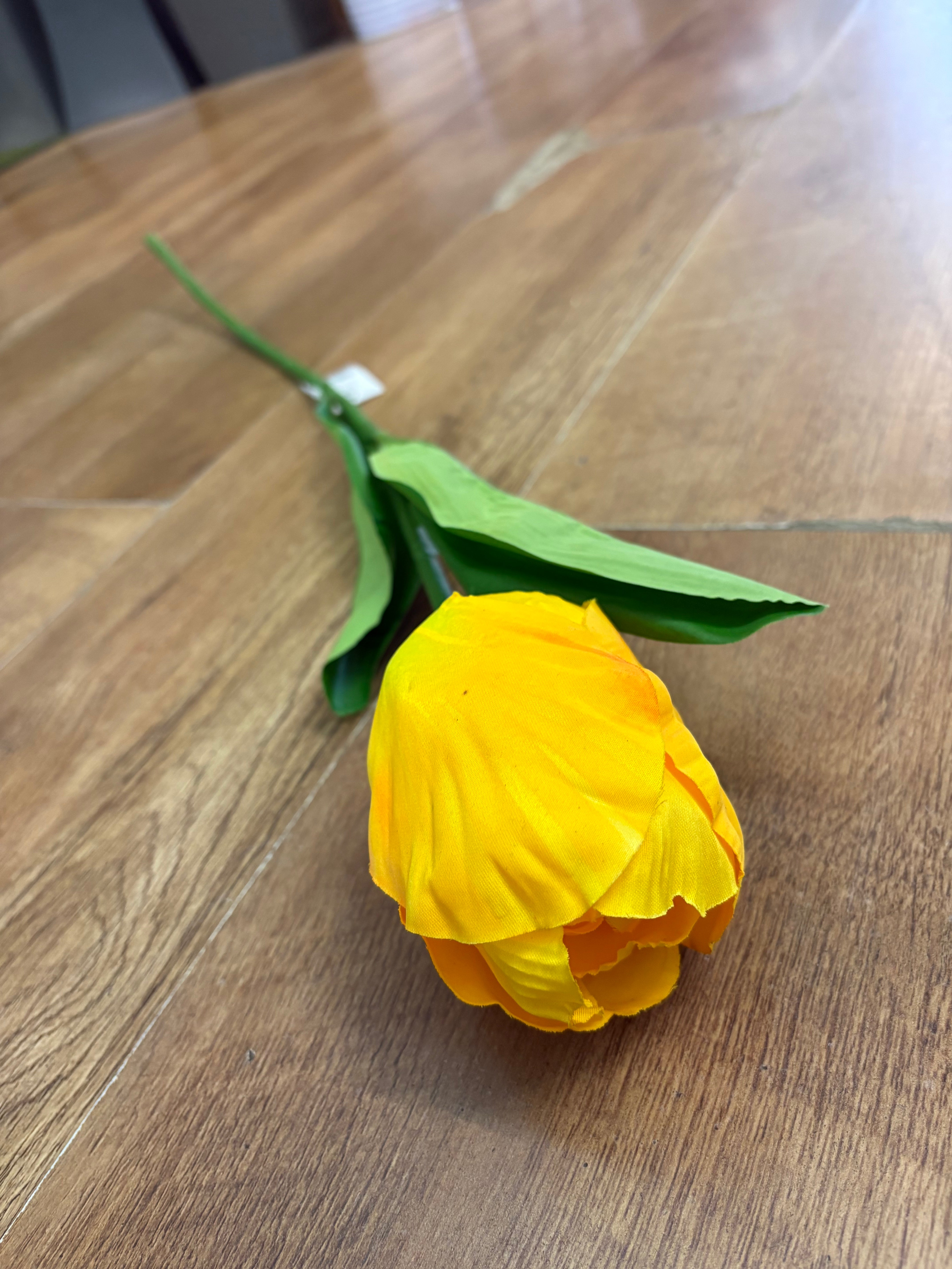 75cm Long stem single large tulip - 6 colours available