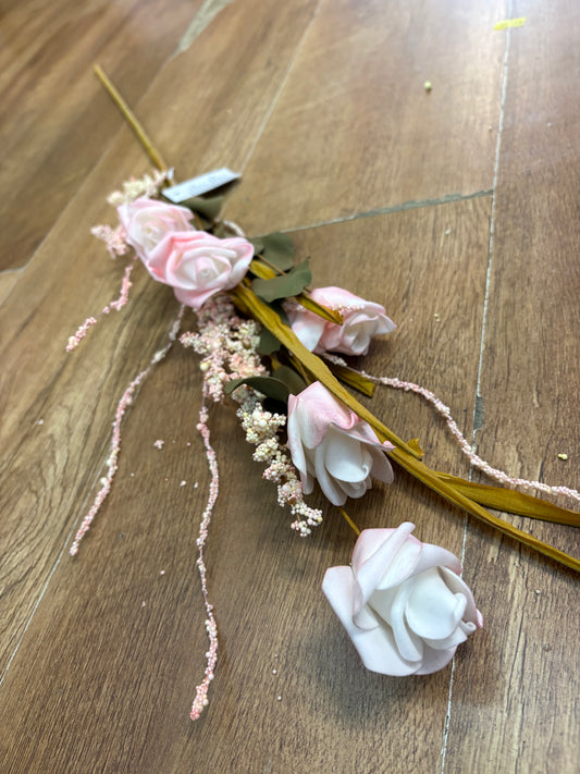 Long stem pink rose mix spray