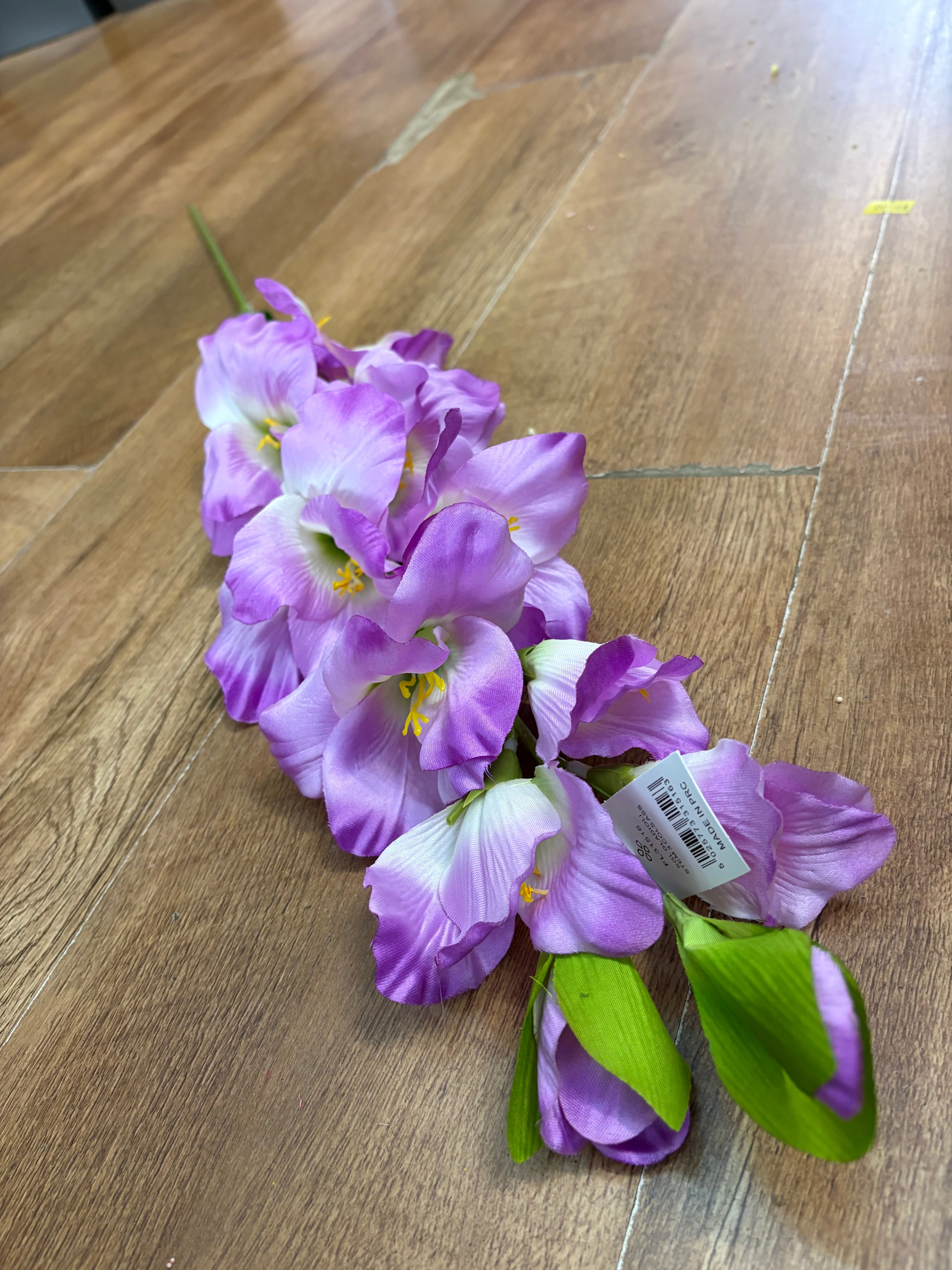 83cm Long stem lilac gladioli