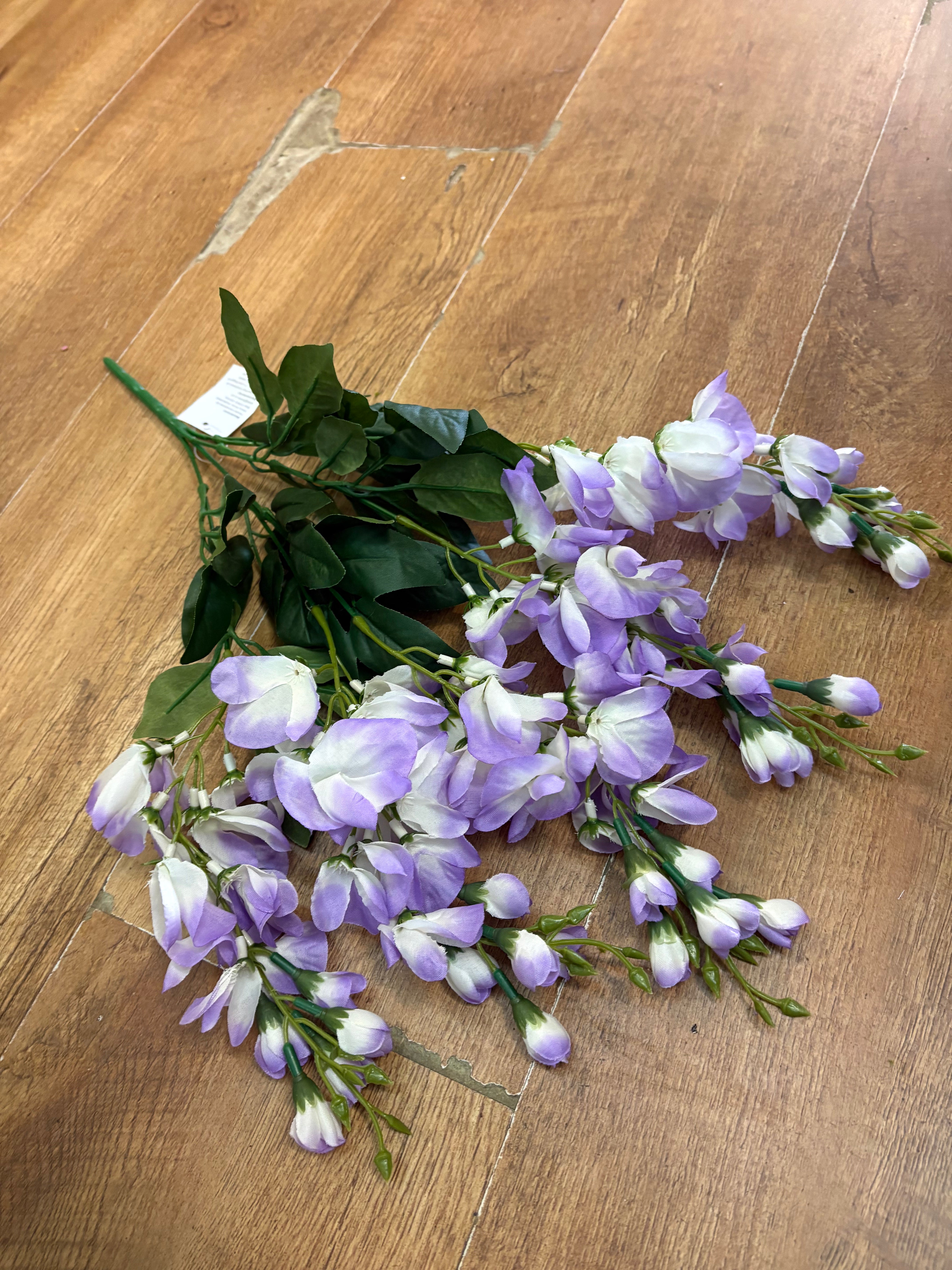 Short lilac wisteria bunch