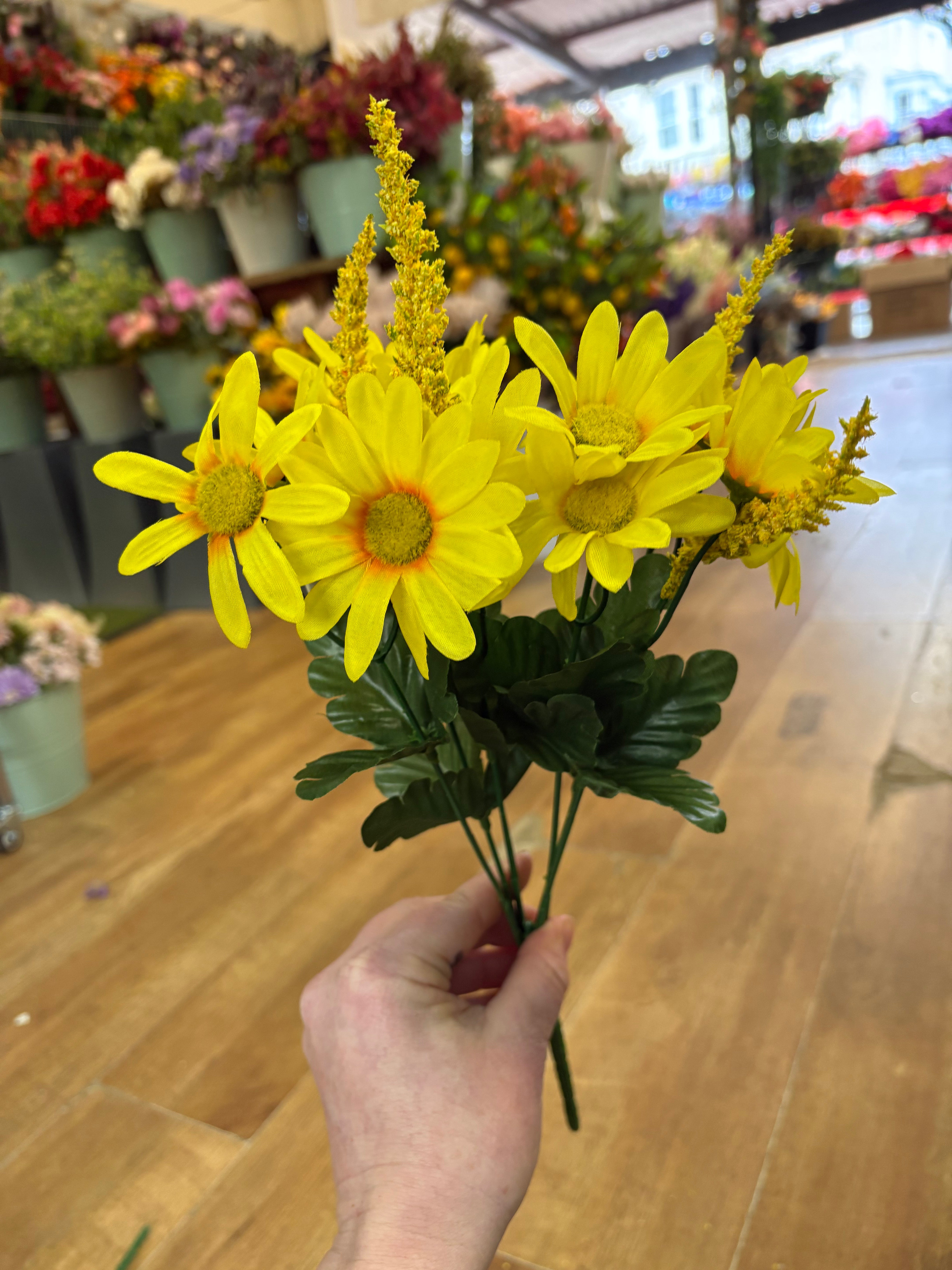 Daisy and foxtail bush - 2 colours available