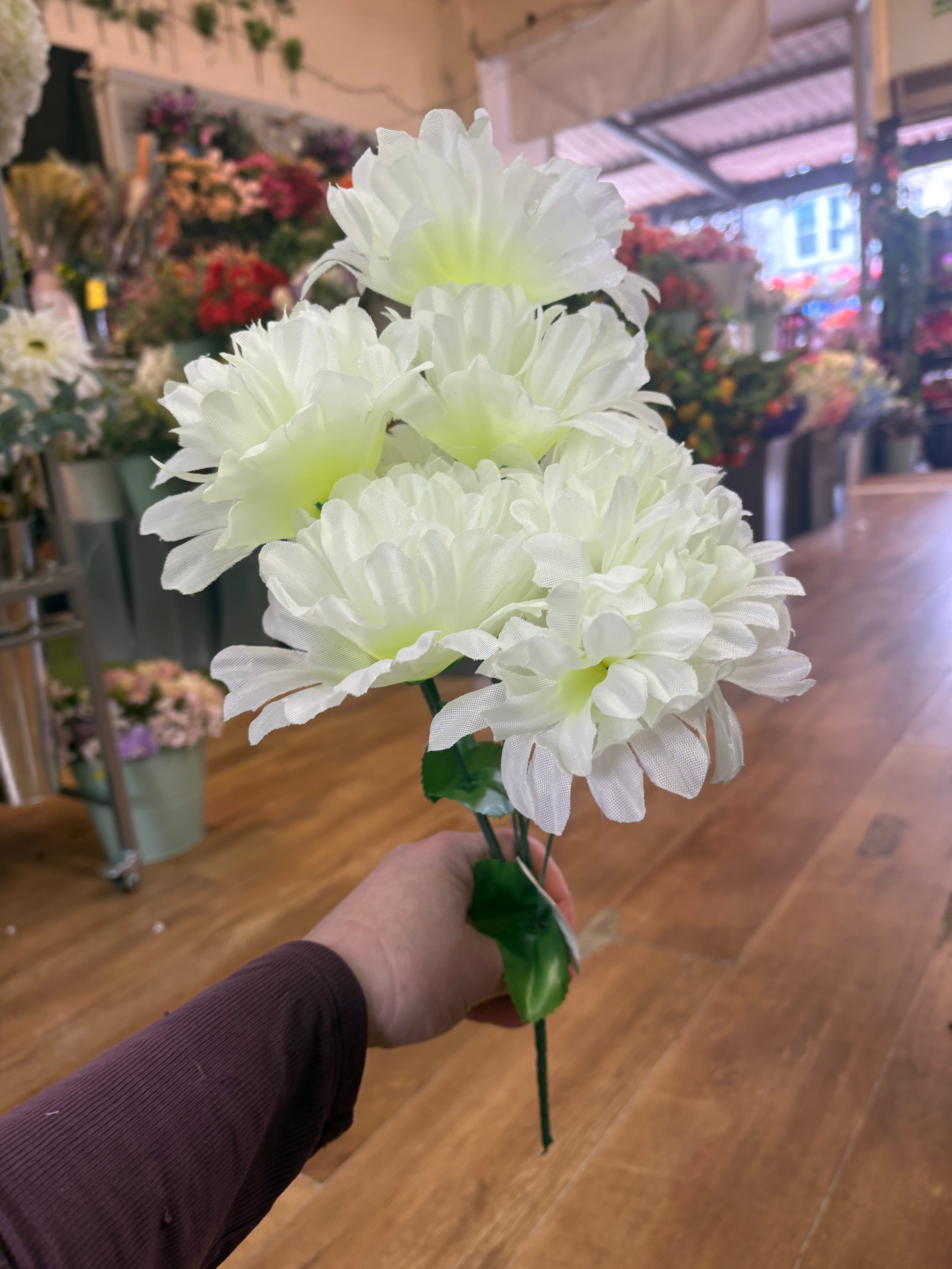 Tall bunch of large mum bush - 4 colours available