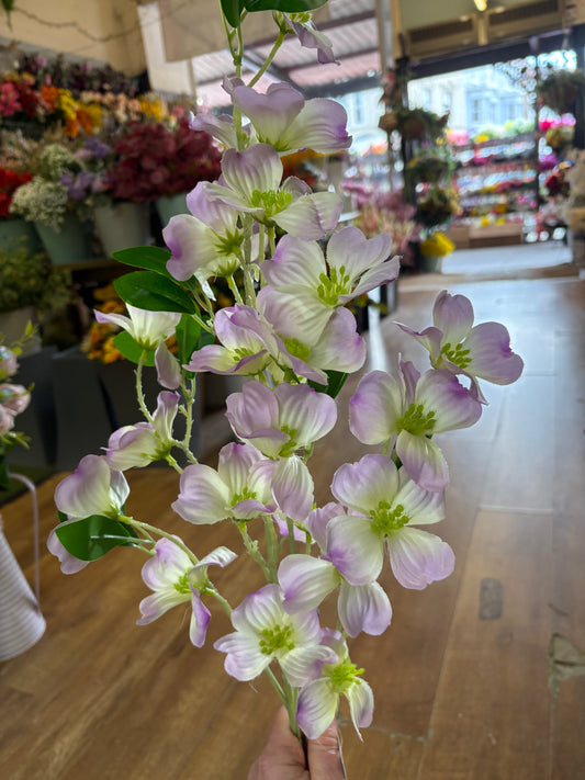 Long stem lilac dogwood spray