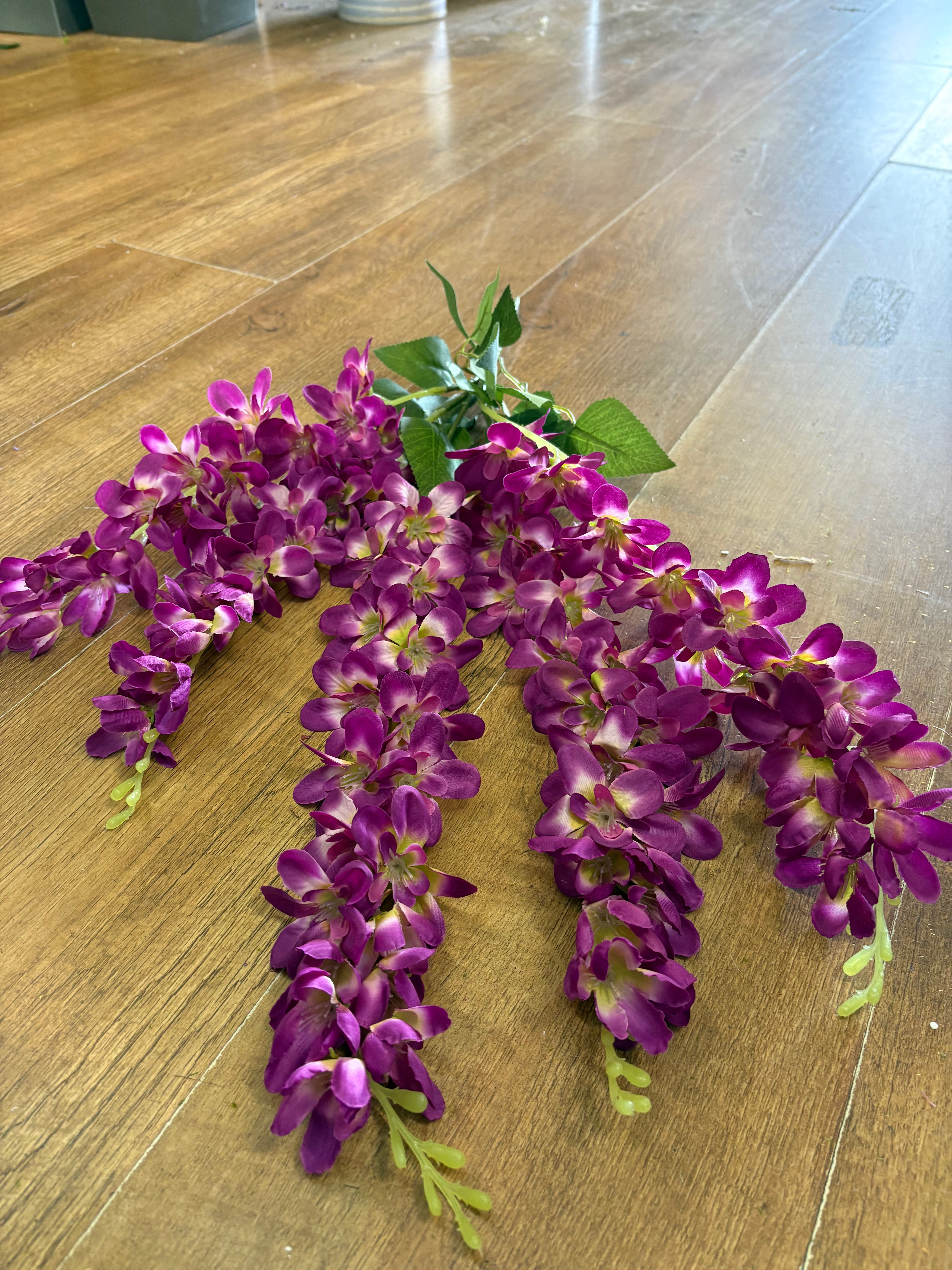 Magenta wisteria bunch