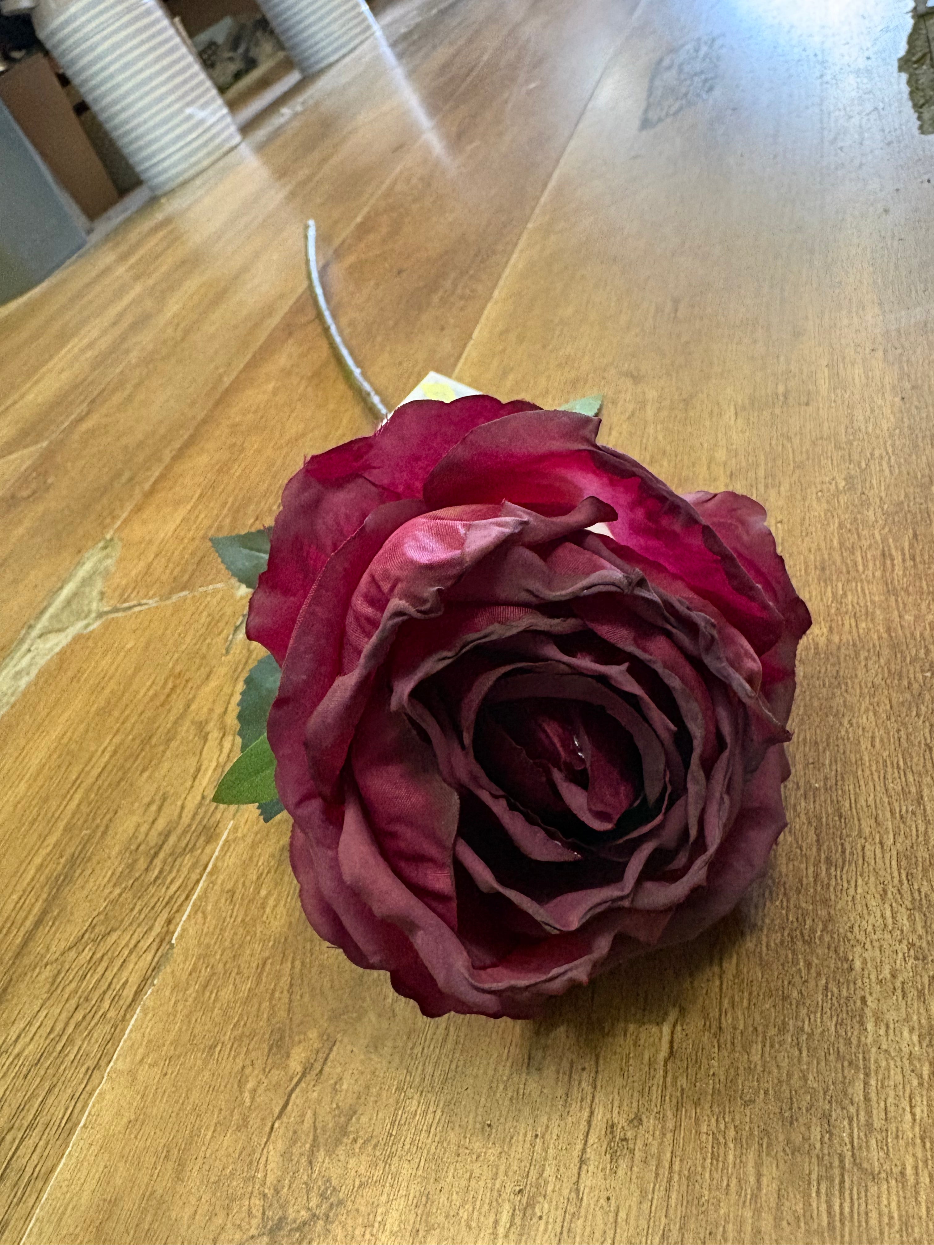 Dried inspired mulberry globe rose