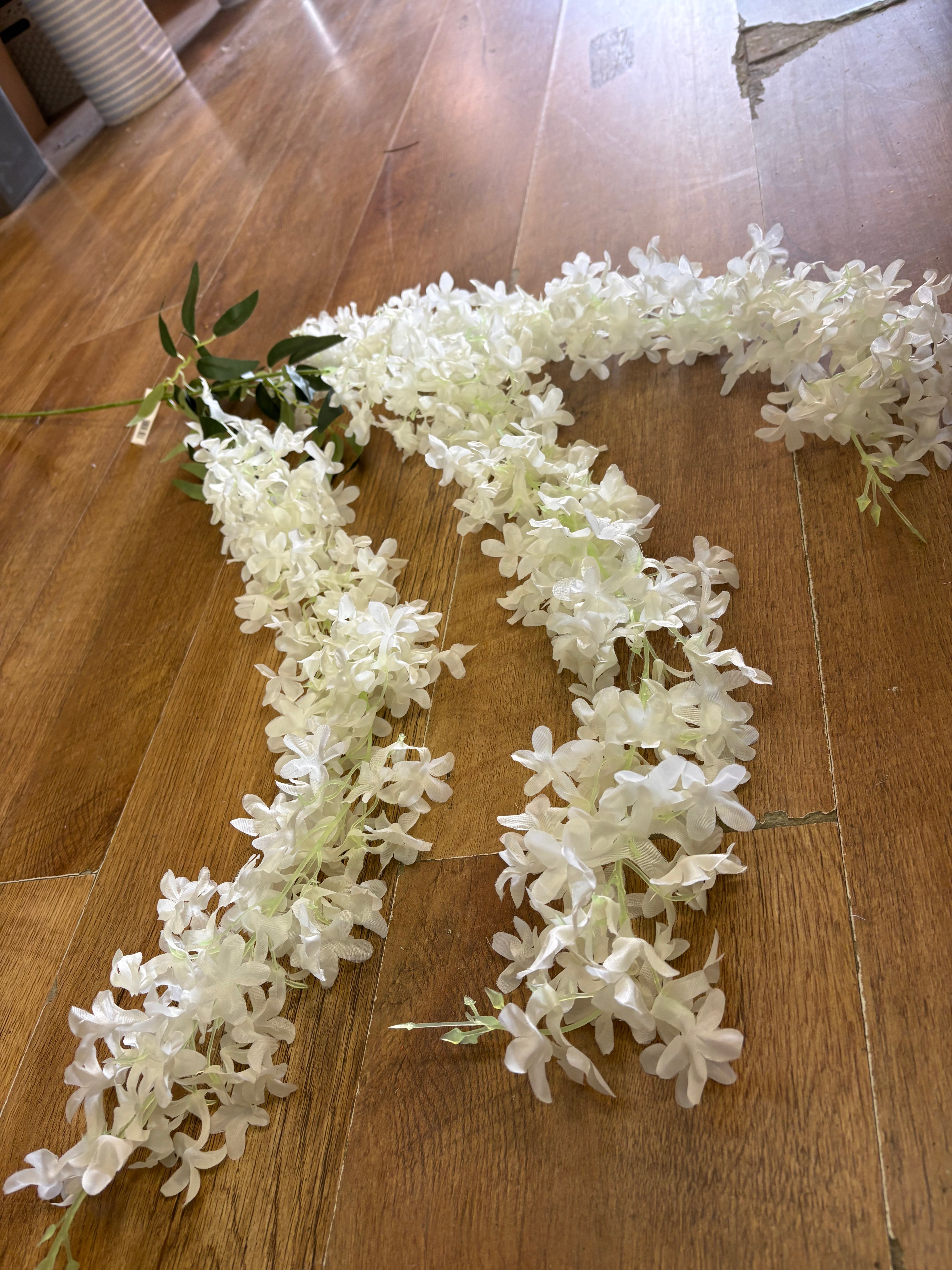 114cm trailing ivory blossom