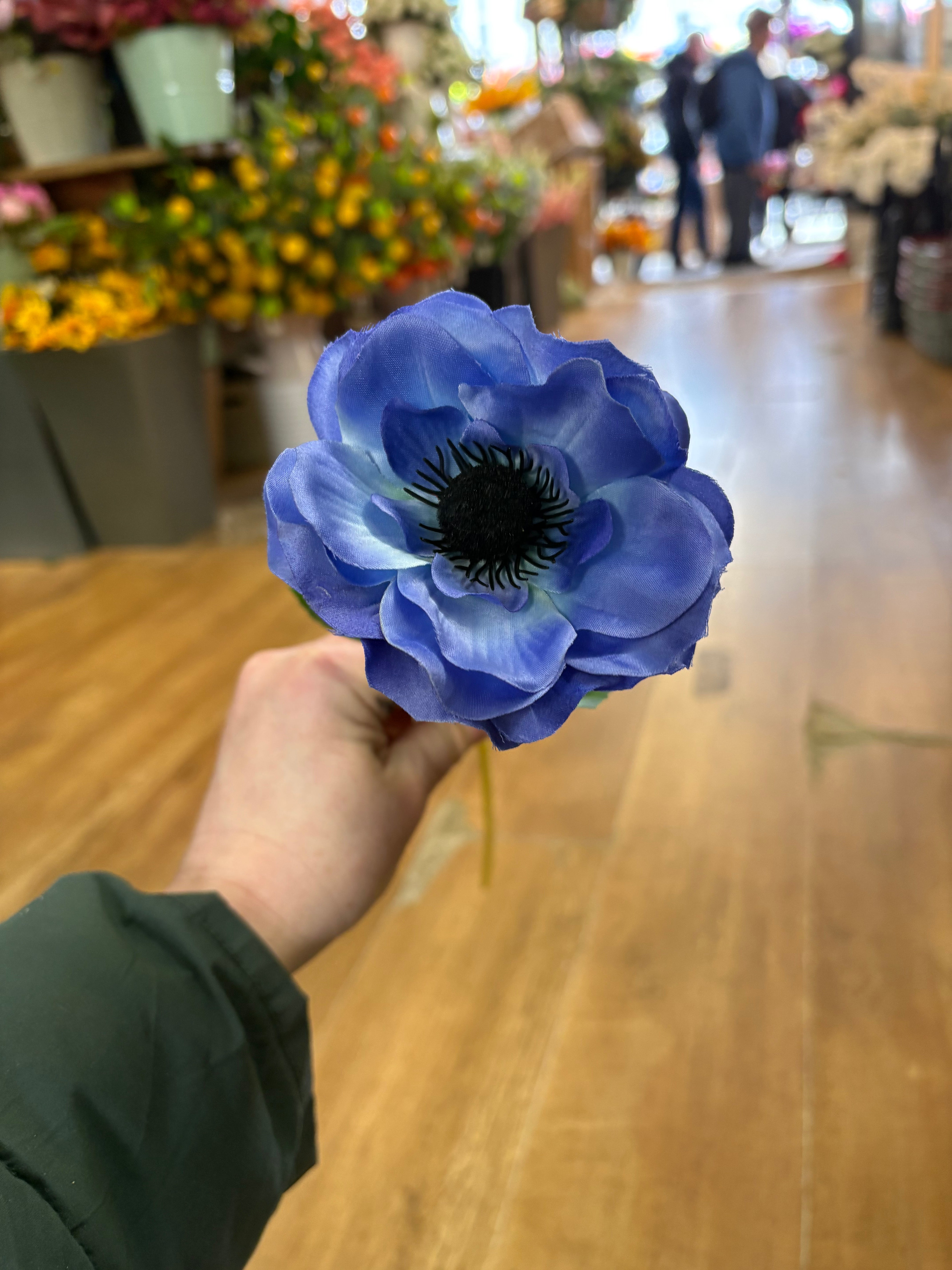 Single anemone stem - 5 colours available
