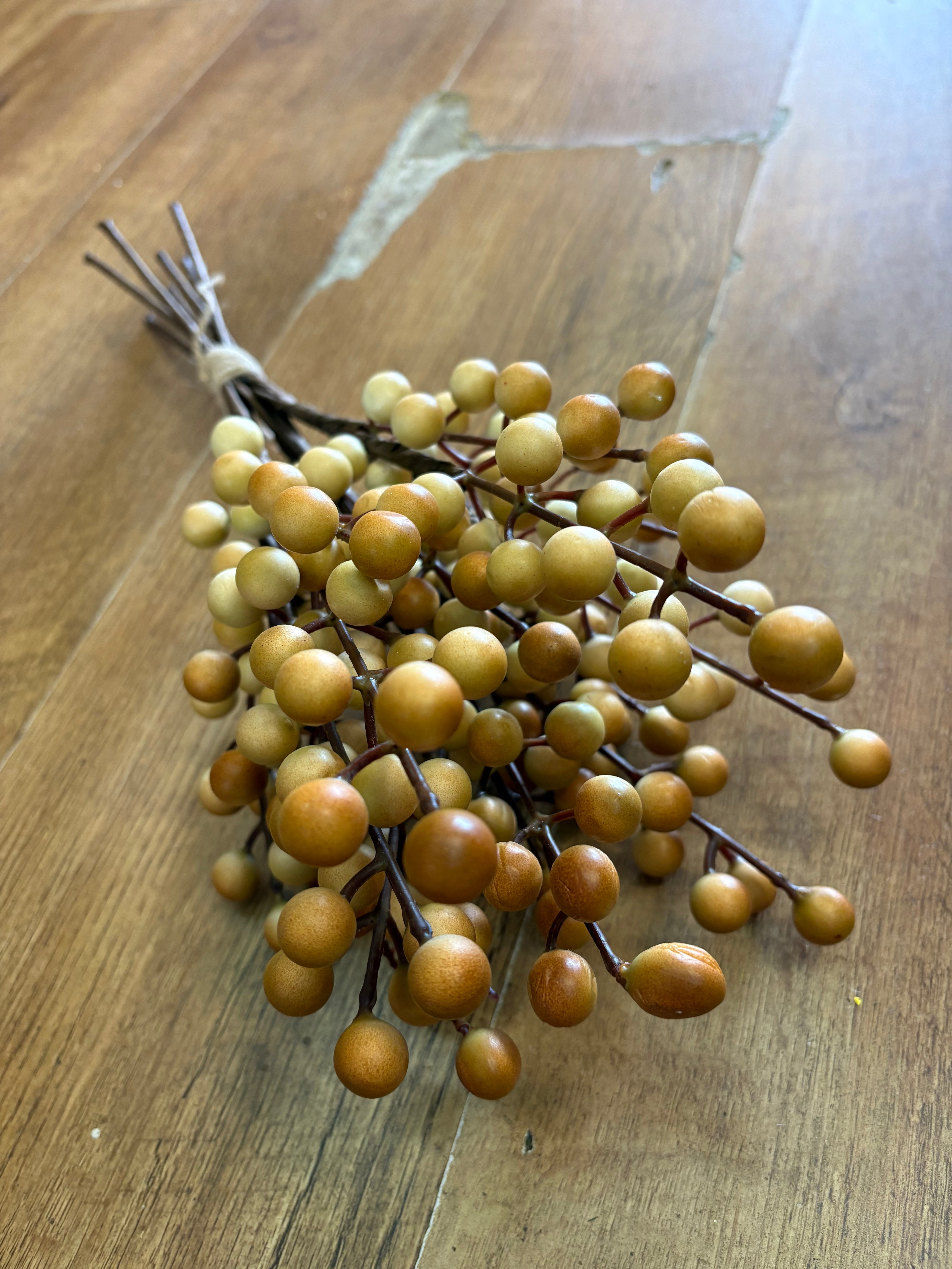 Bundle of 8 coffee and cream berry stems