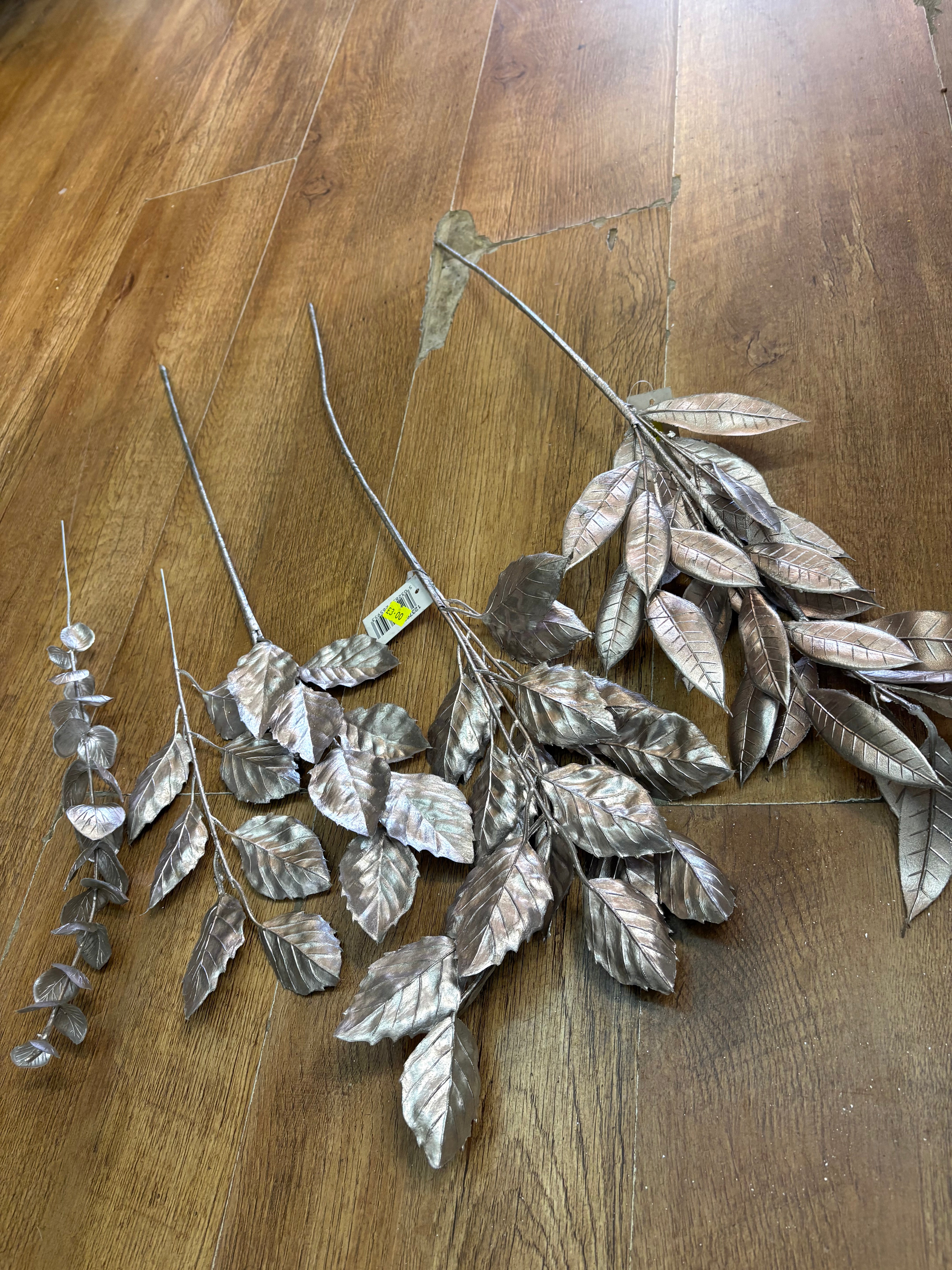 Rose gold tinted foliage bundle