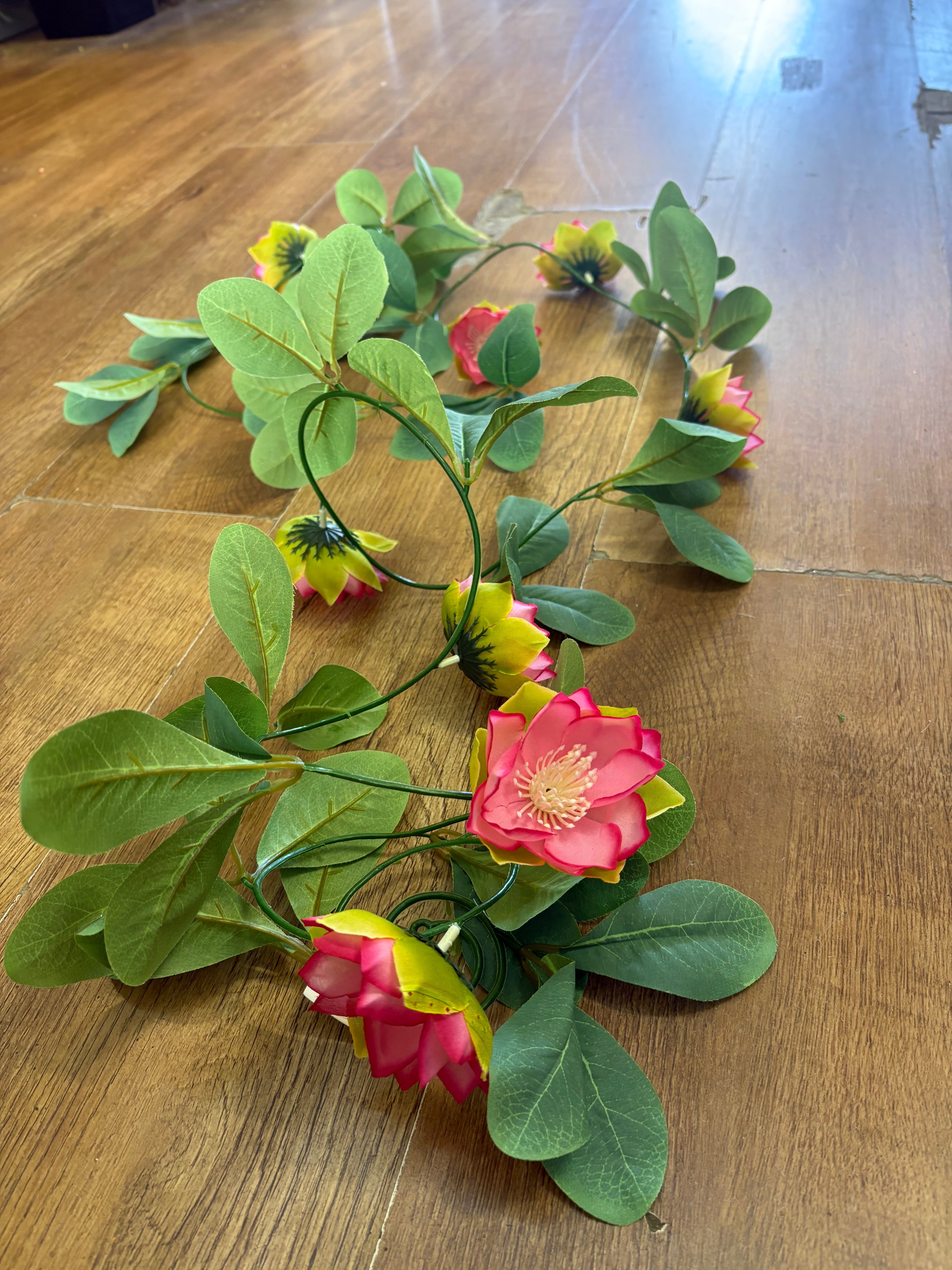 Clearance! Long Pink lotus garland