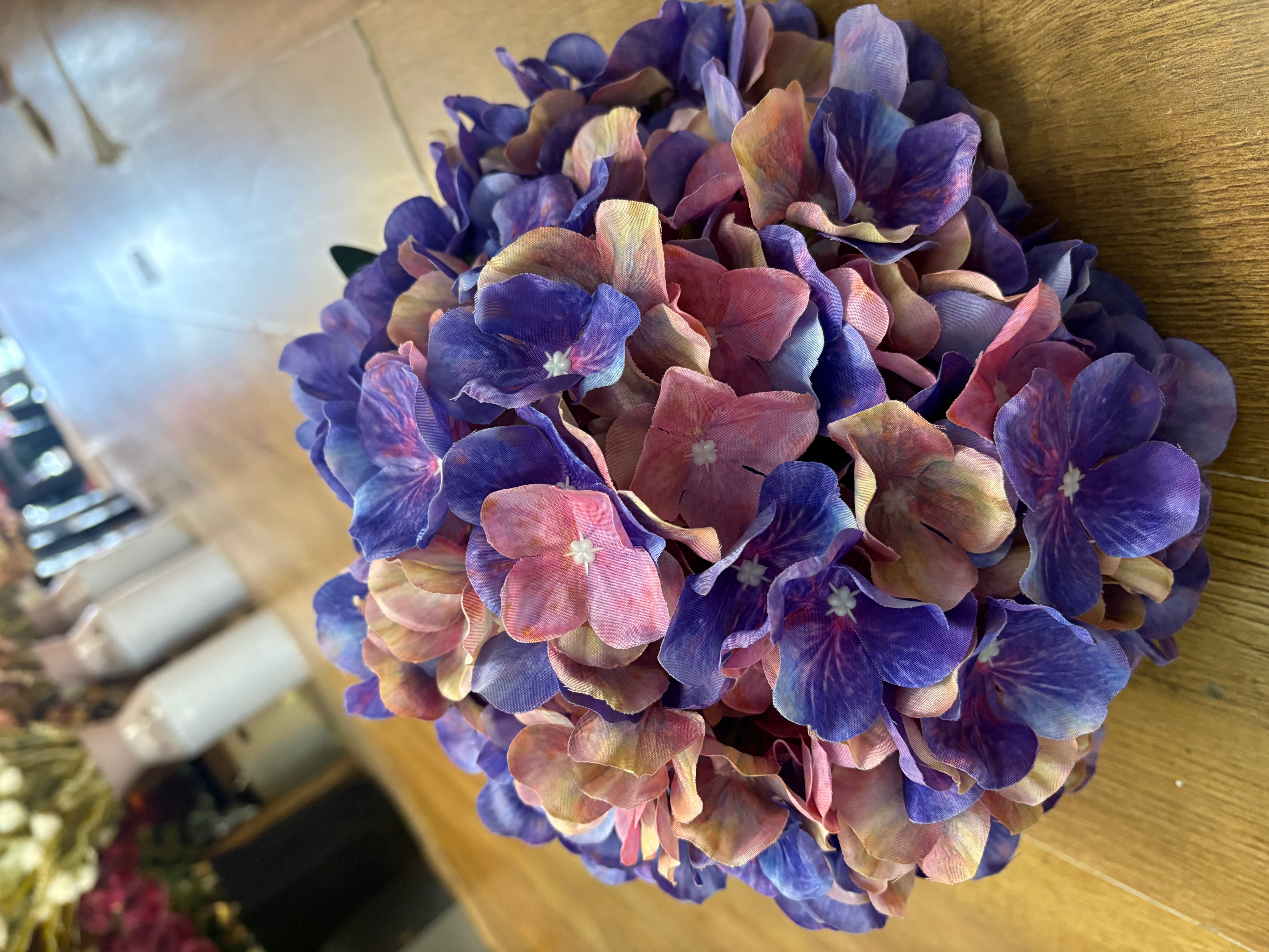 Giant head purple and pink mix premium hydrangea