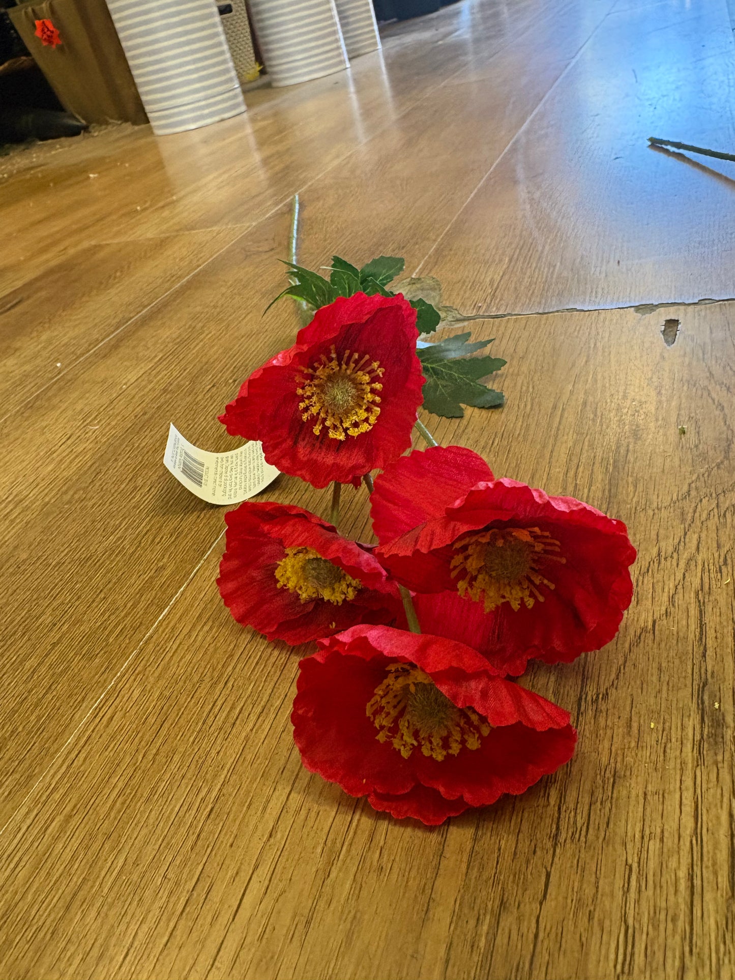59cm poppy stem - 2 colours available