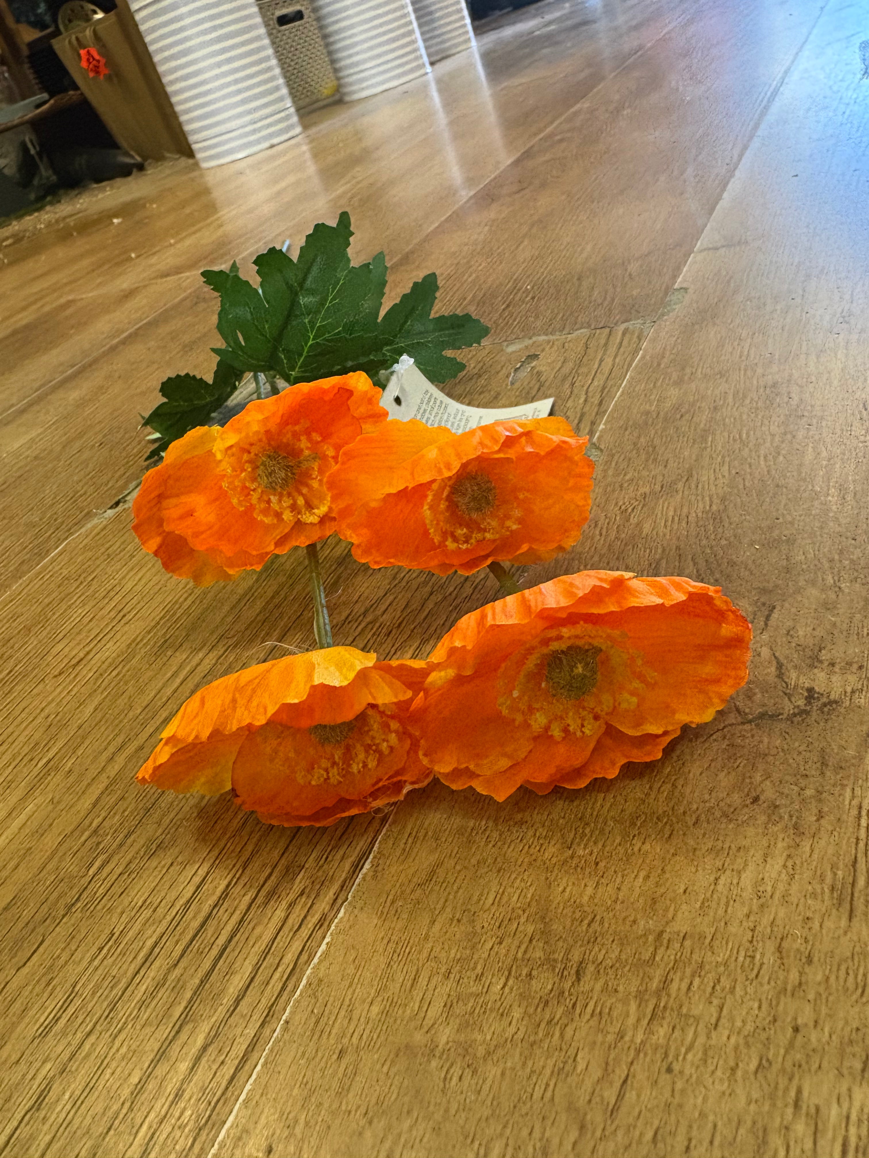 59cm poppy stem - 2 colours available