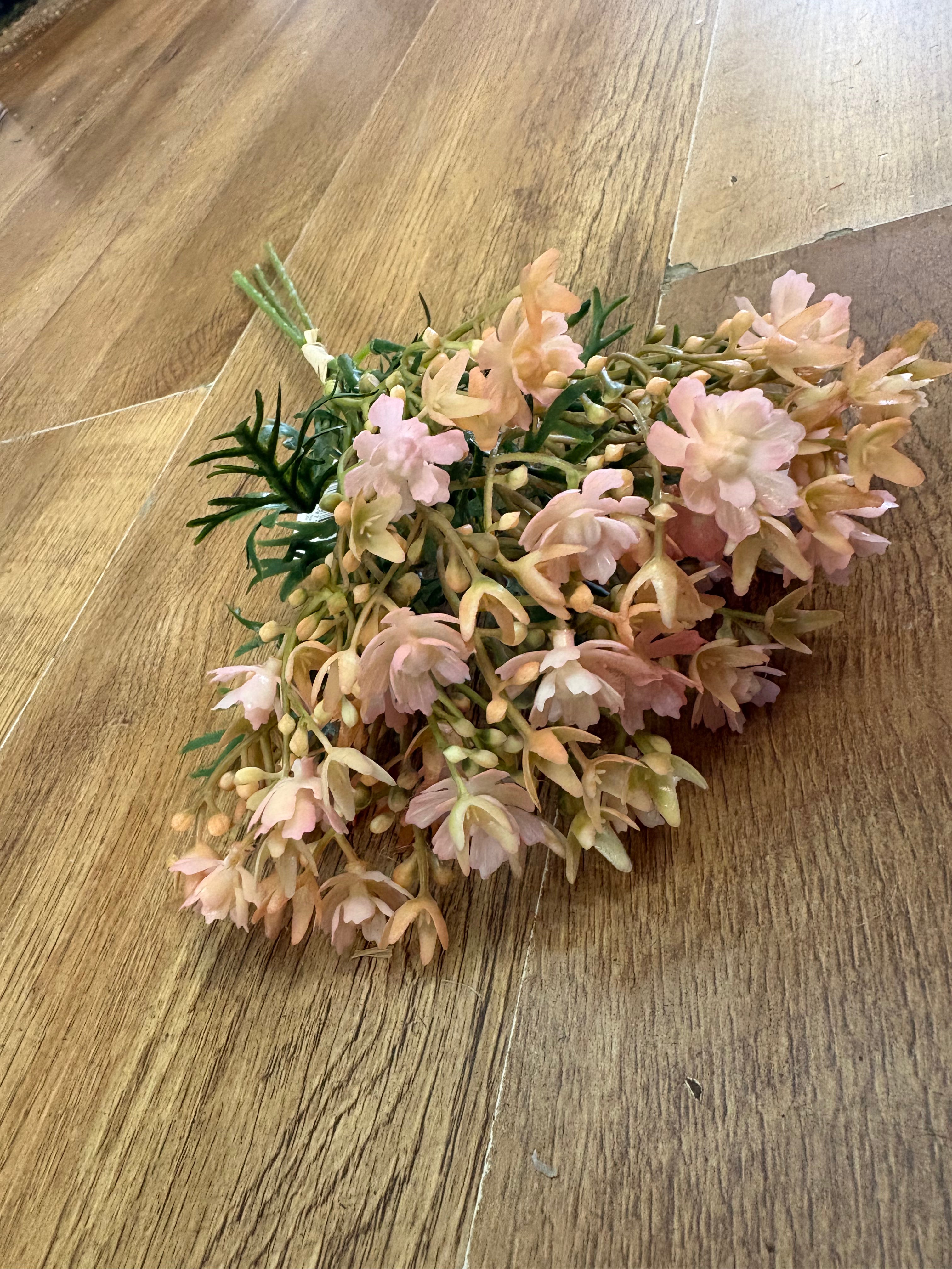 Peachy pink tuberose bundle