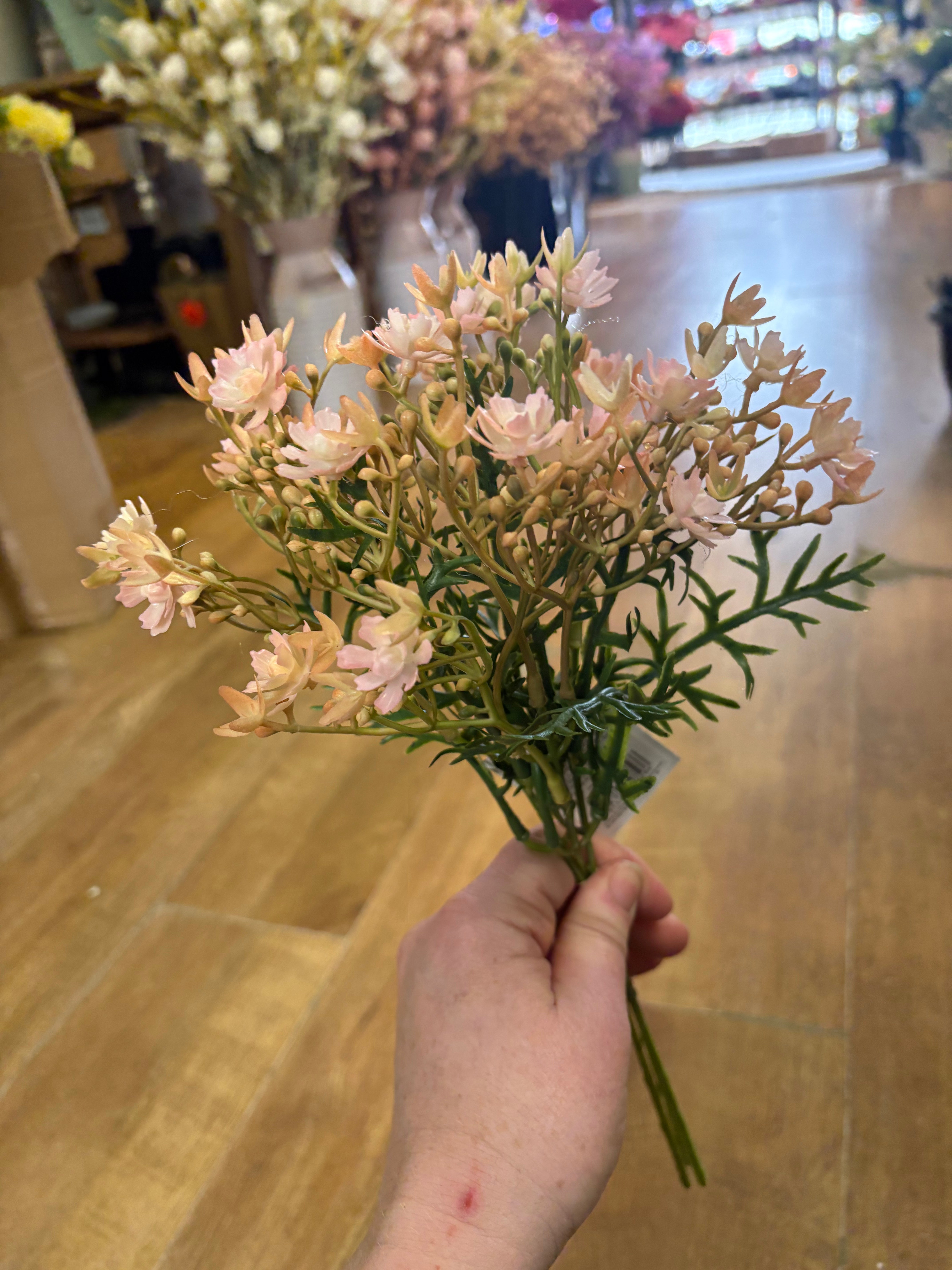 Peachy pink tuberose bundle