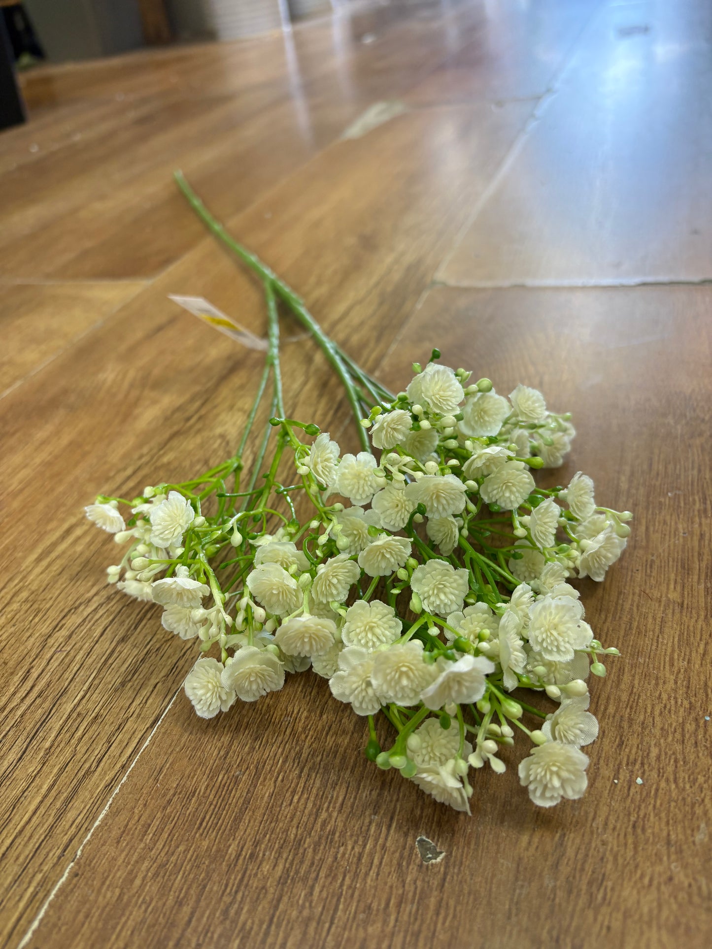 Long stem ivory babies breath