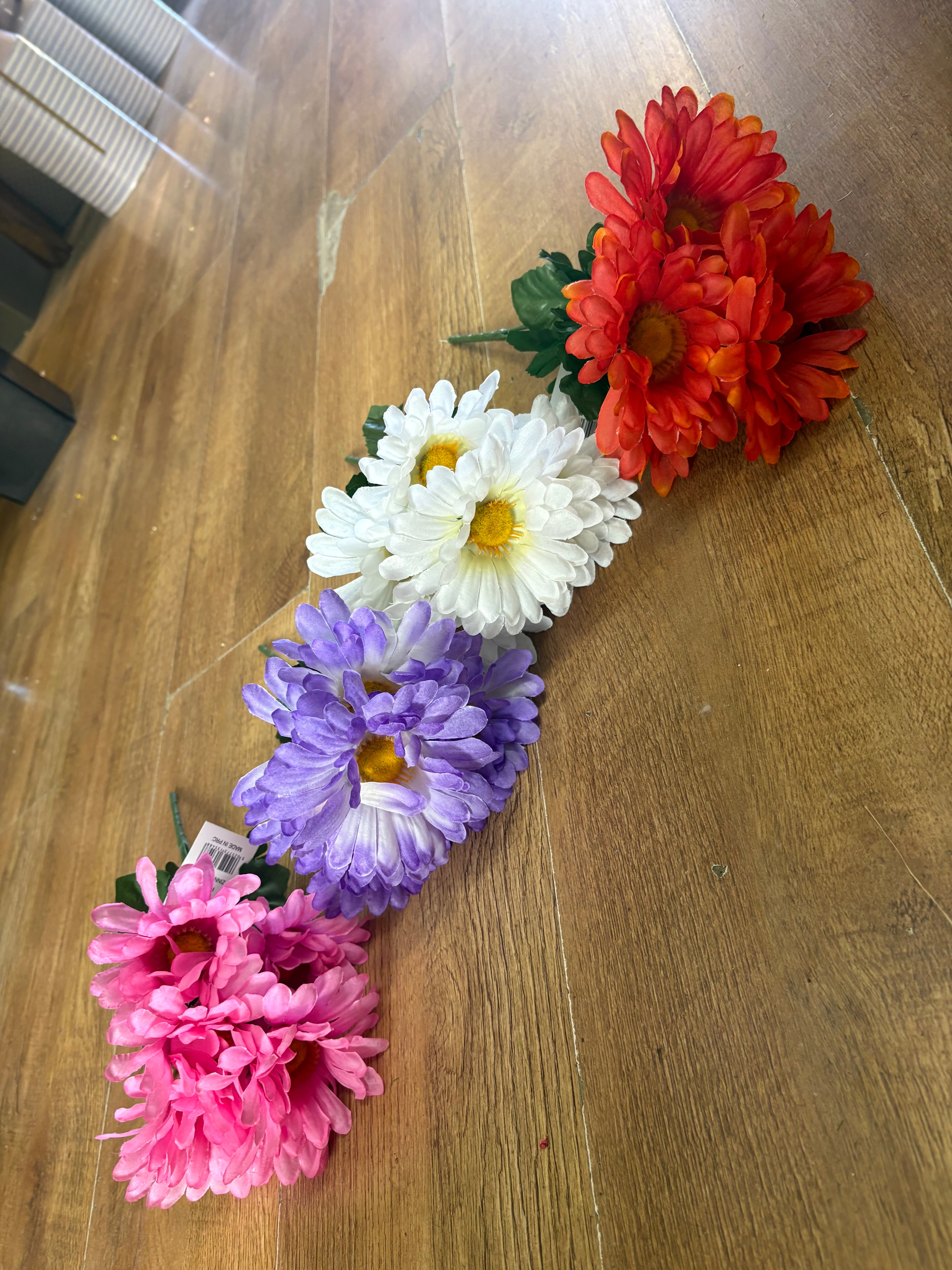 Large gerbera daisy bunch - 4 colours available