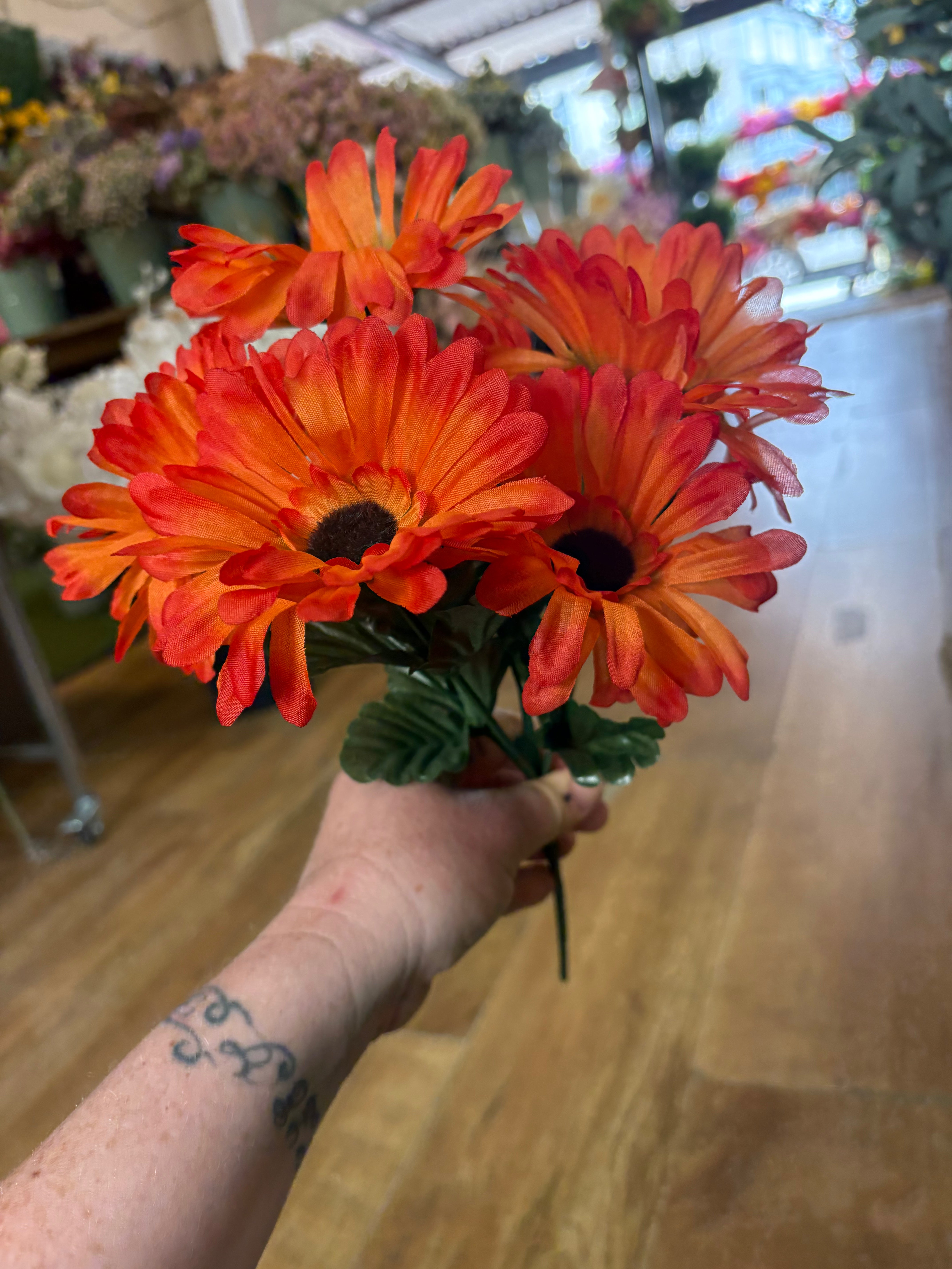 Gerbera bunch - 4 colours available