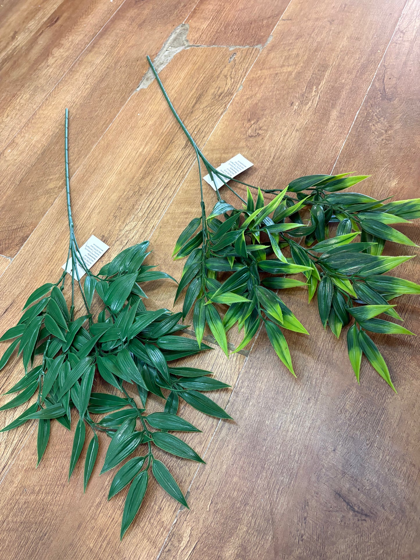 Long stem plastic greenery - 2 colours available